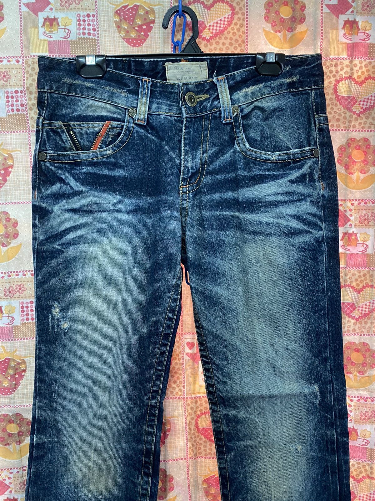 Hysteric Glamour × If Six Was Nine × Le Grande Bleu (L.G.B.) Japanese Yoshitomo Nara X Lolita Distressed Jeans Size US 32 / EU 48 - 6 Thumbnail