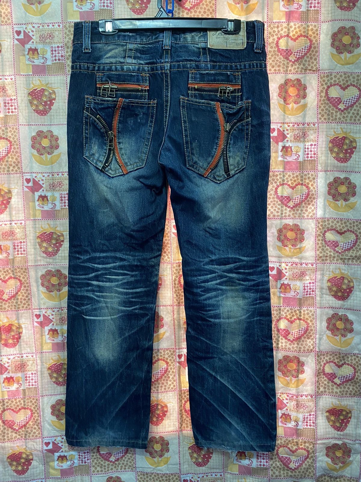 Hysteric Glamour × If Six Was Nine × Le Grande Bleu (L.G.B.) Japanese Yoshitomo Nara X Lolita Distressed Jeans Size US 32 / EU 48 - 1 Thumbnail