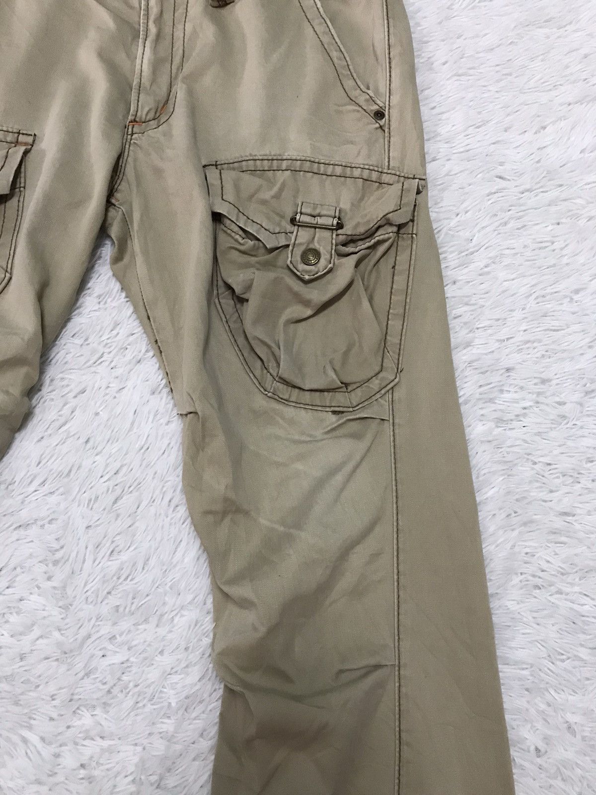 Edwin Edwin Cargo Pant The Cutting Edge New Vtg Khaki Size US 35 - 5 Thumbnail