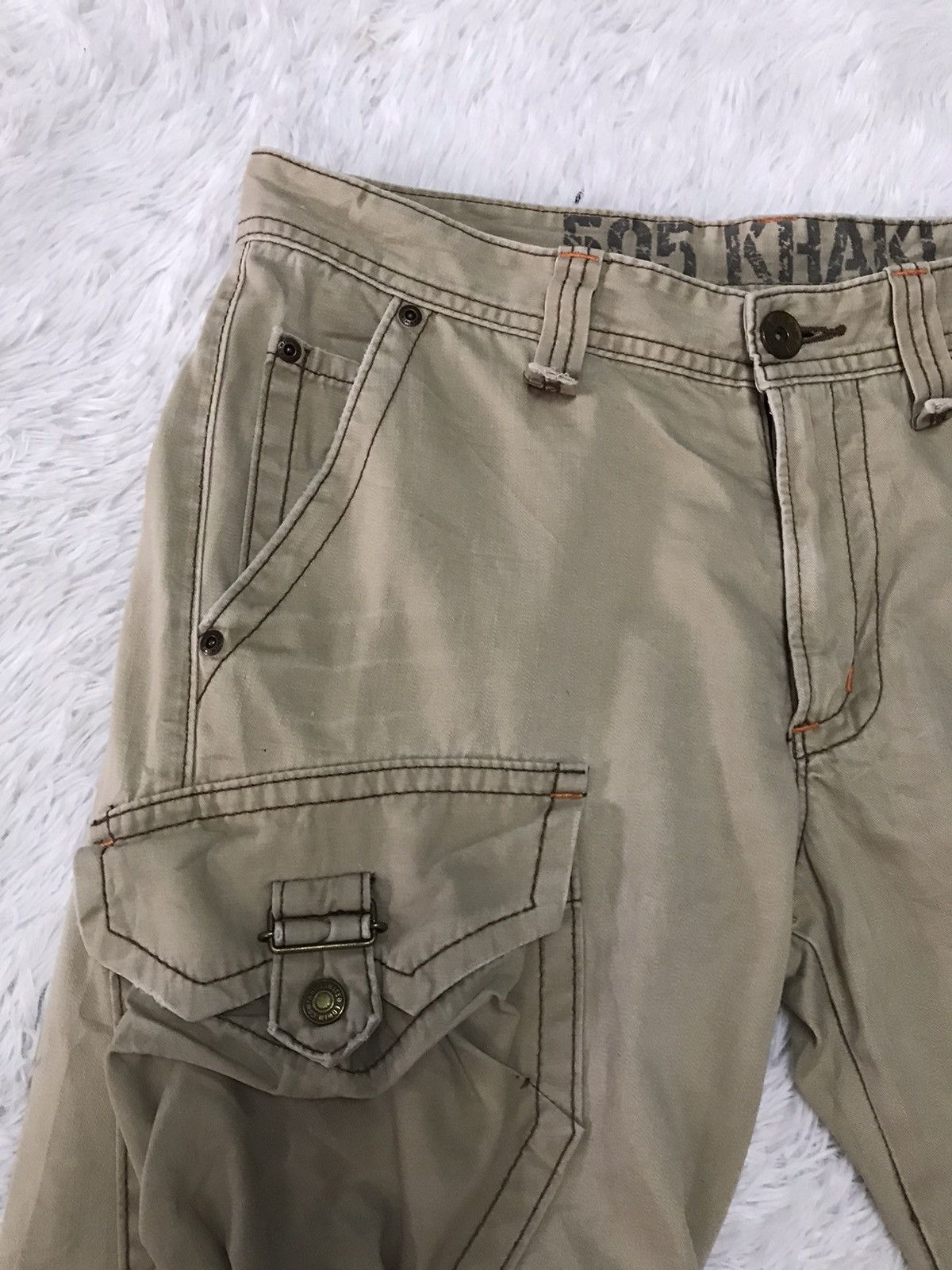 Edwin Edwin Cargo Pant The Cutting Edge New Vtg Khaki Size US 35 - 8 Thumbnail