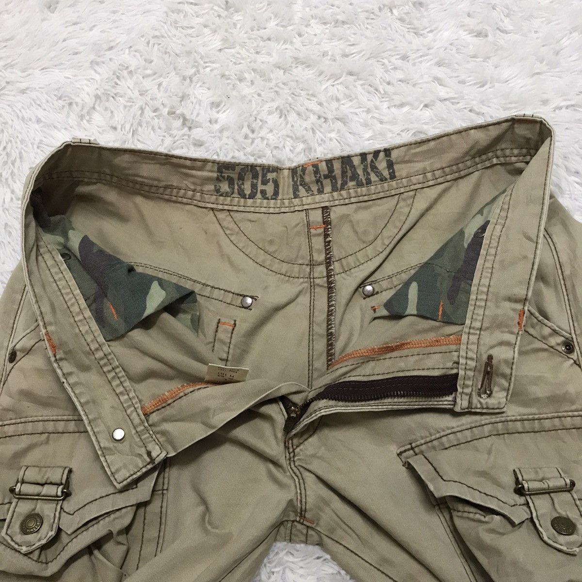 Edwin Edwin Cargo Pant The Cutting Edge New Vtg Khaki Size US 35 - 18 Thumbnail