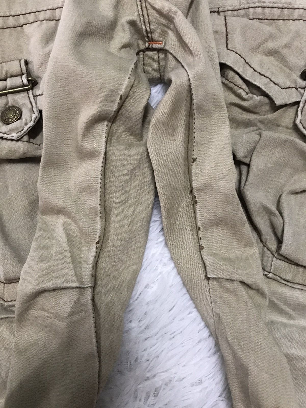 Edwin Edwin Cargo Pant The Cutting Edge New Vtg Khaki Size US 35 - 9 Thumbnail