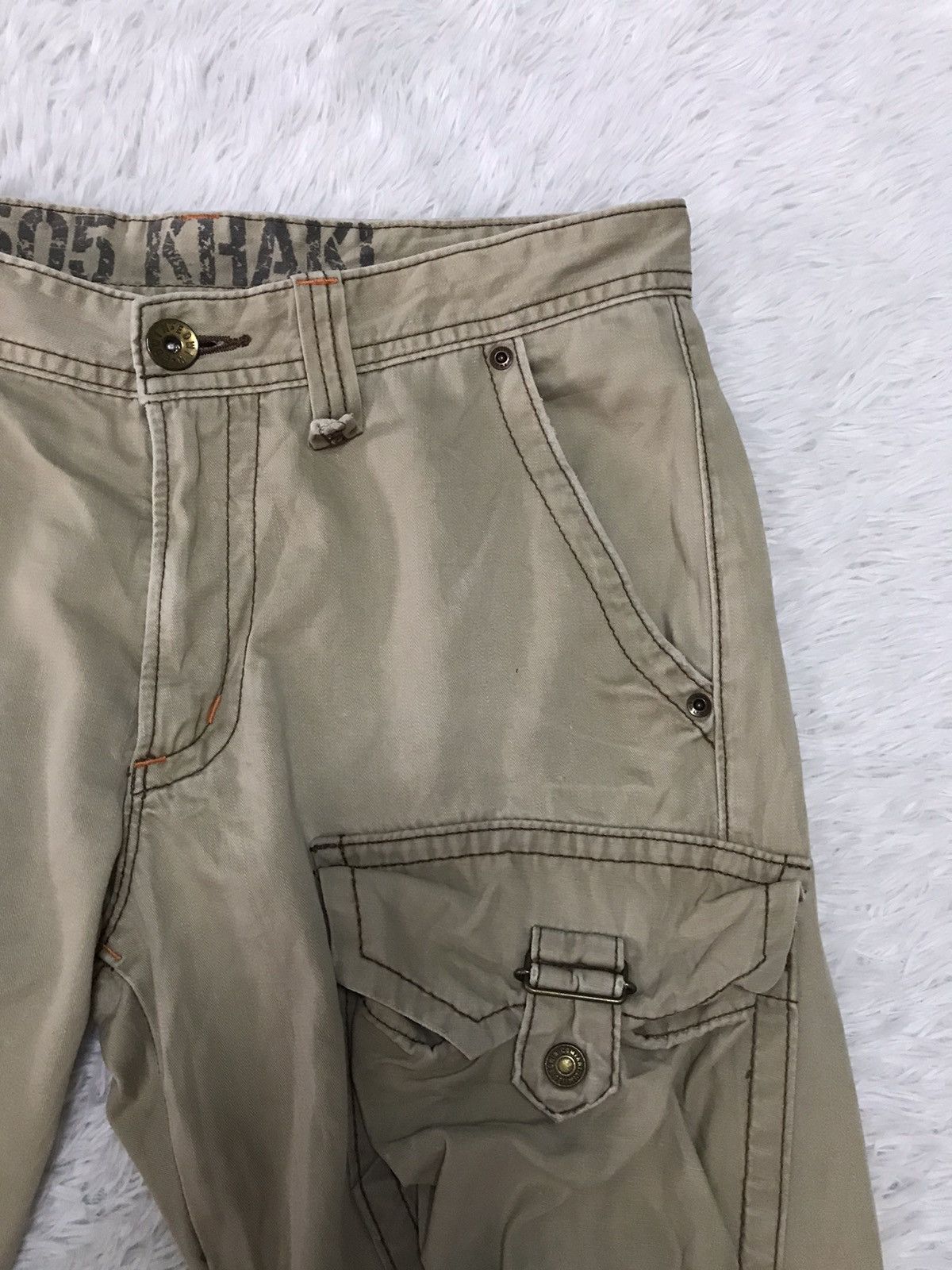 Edwin Edwin Cargo Pant The Cutting Edge New Vtg Khaki Size US 35 - 7 Thumbnail
