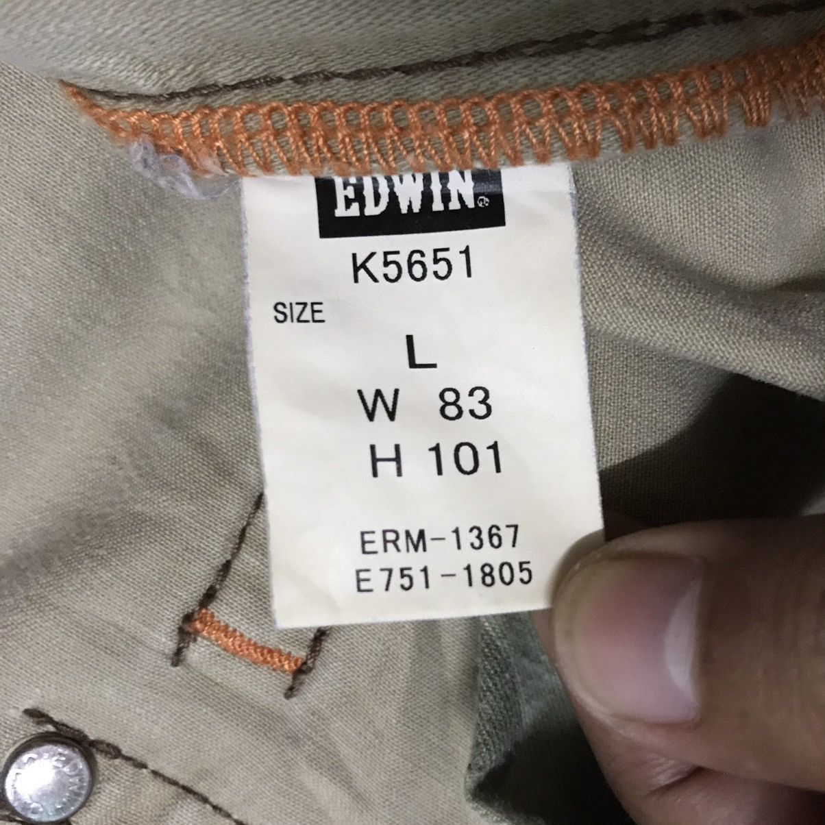 Edwin Edwin Cargo Pant The Cutting Edge New Vtg Khaki Size US 35 - 19 Thumbnail