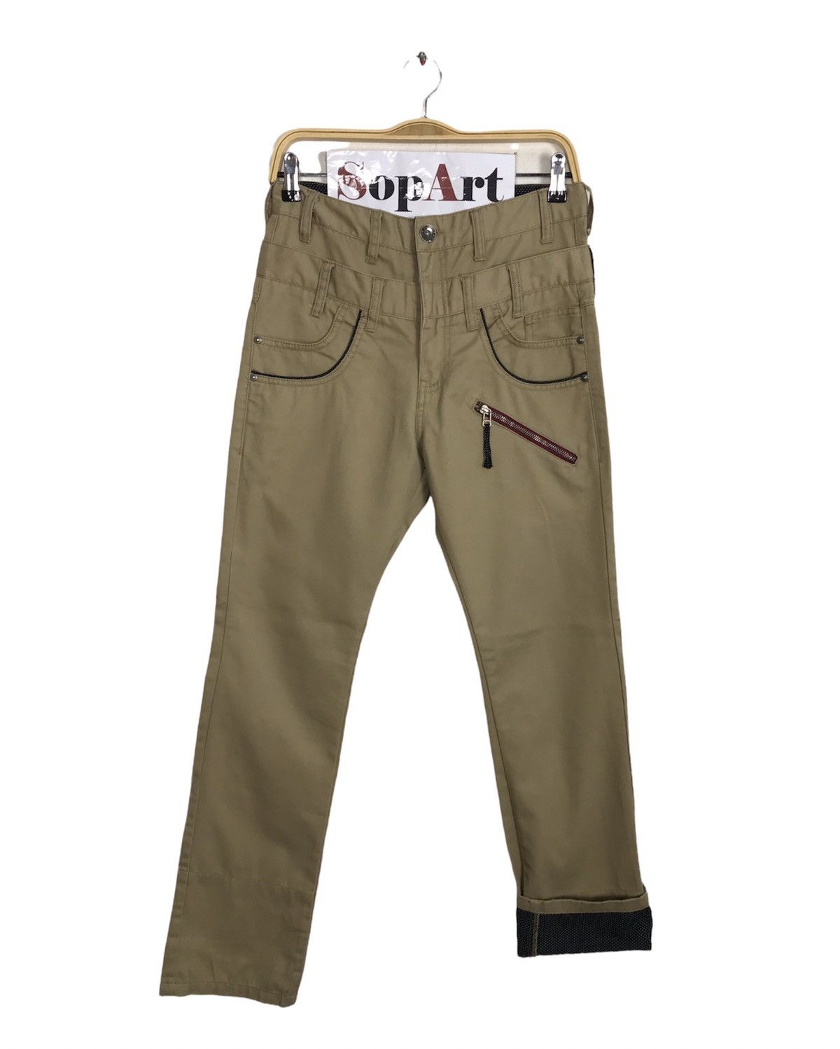 Japanese Brand Rare DoubleFocus Casual Pants Pocket Design Size US 30 / EU 46 - 1 Thumbnail