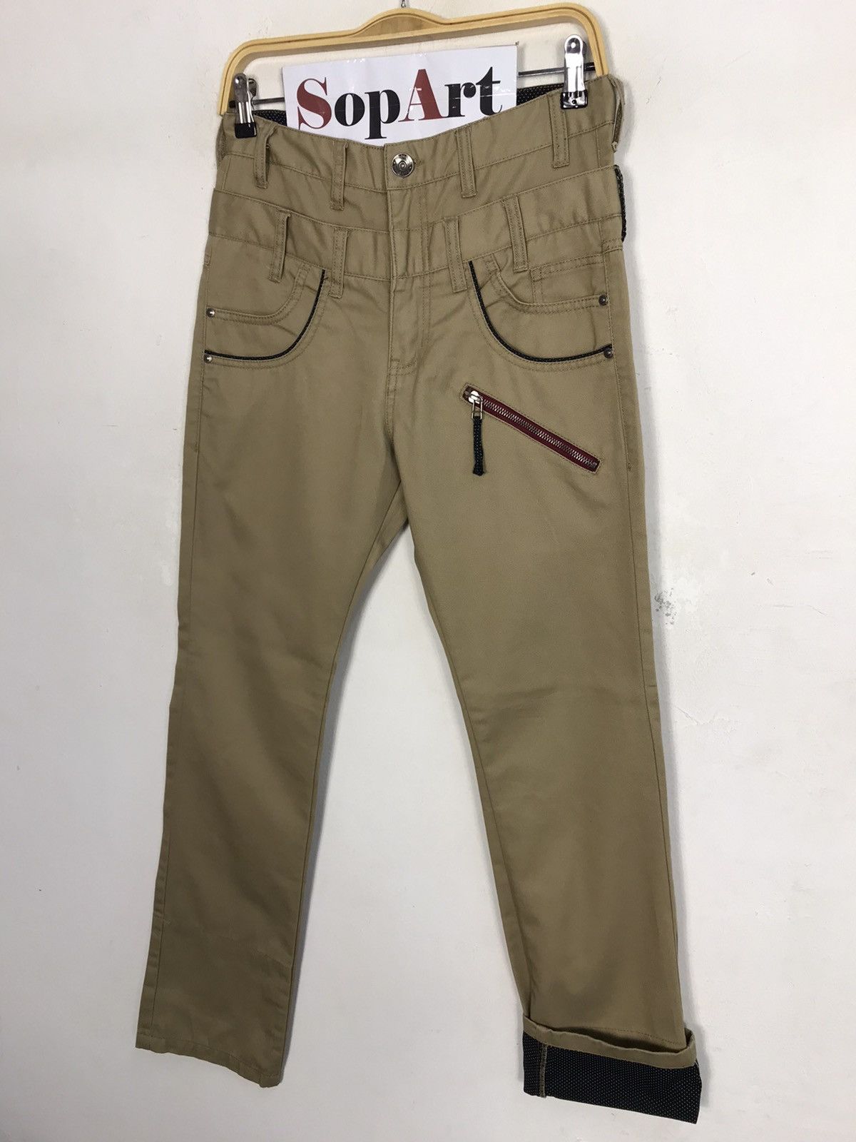 Japanese Brand Rare DoubleFocus Casual Pants Pocket Design Size US 30 / EU 46 - 4 Thumbnail