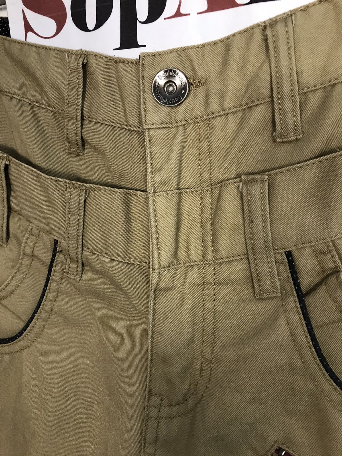 Japanese Brand Rare DoubleFocus Casual Pants Pocket Design Size US 30 / EU 46 - 6 Thumbnail