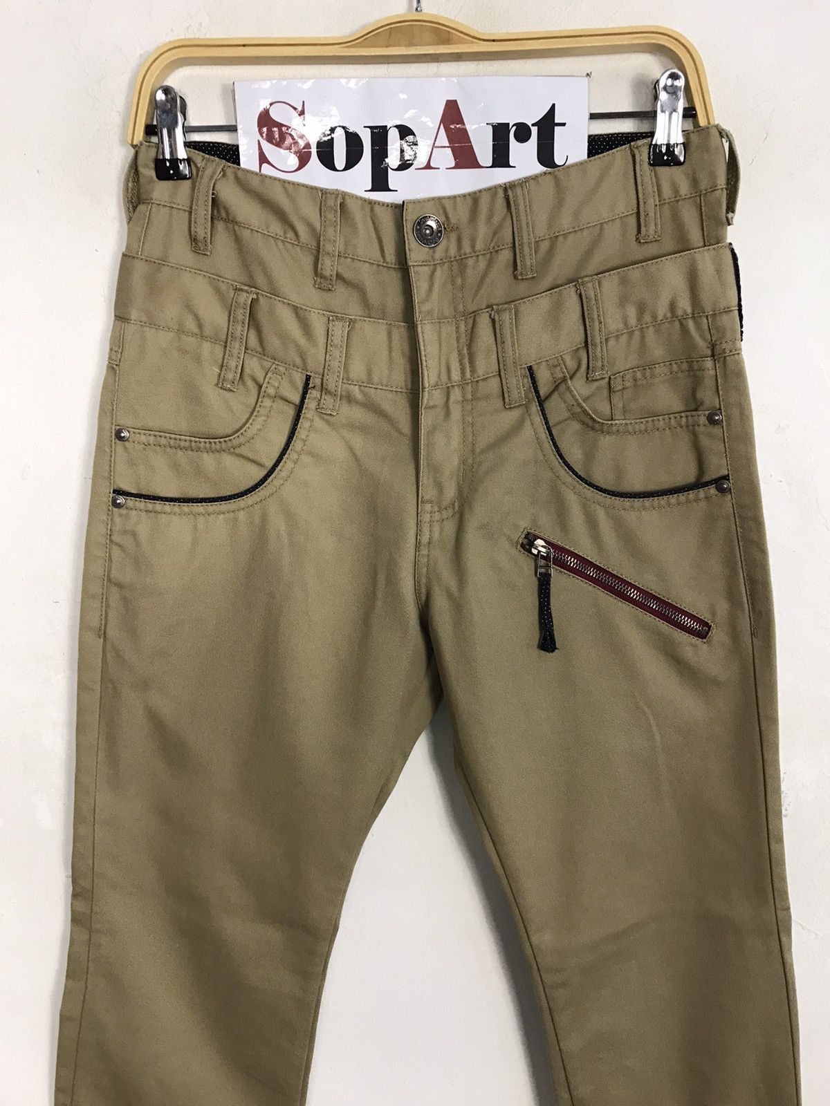 Japanese Brand Rare DoubleFocus Casual Pants Pocket Design Size US 30 / EU 46 - 3 Thumbnail