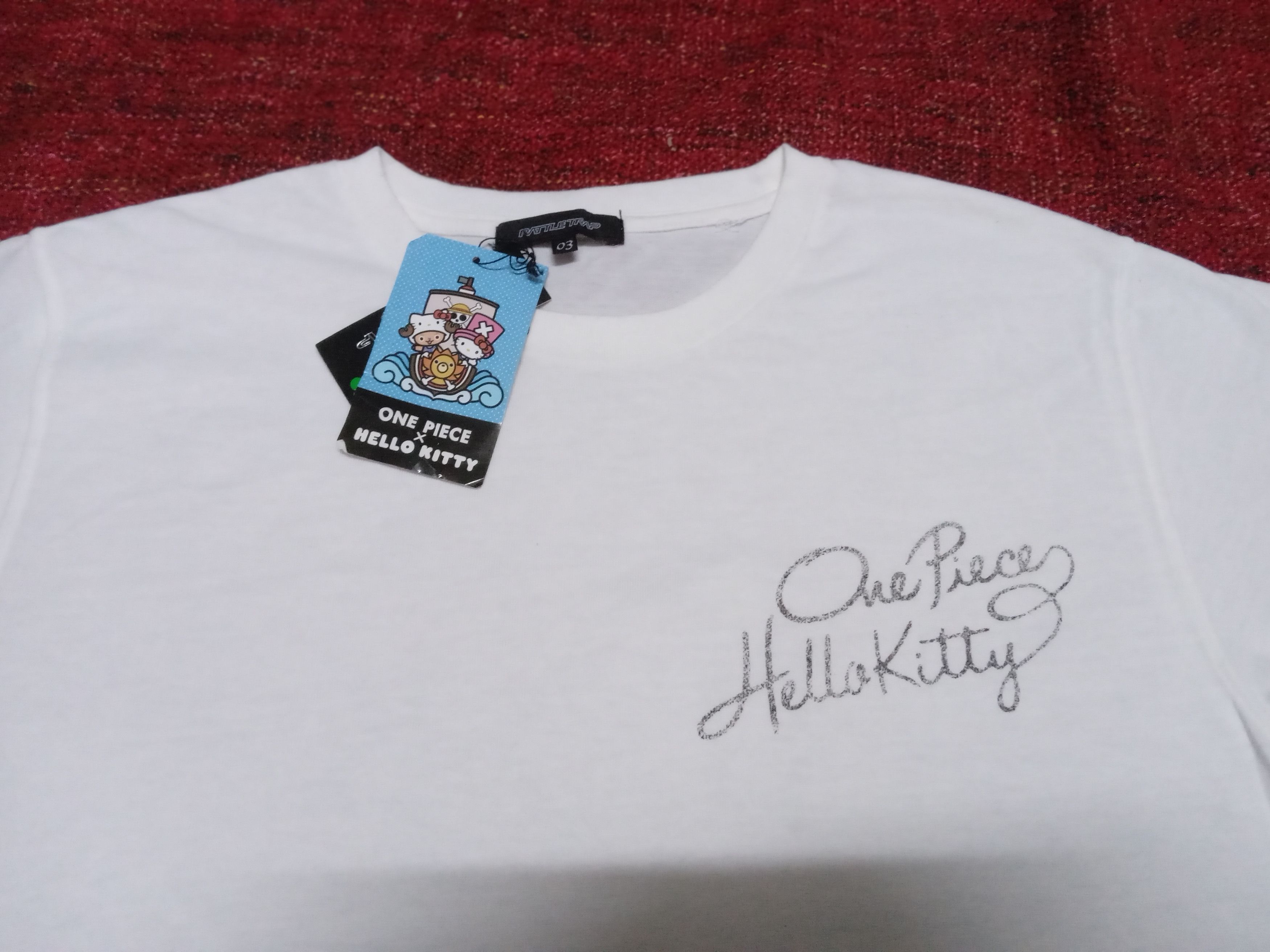 Anime Rare One Piece x Hello Kitty Tee Naruto Bleach Sanrio Size US M / EU 48-50 / 2 - 4 Thumbnail