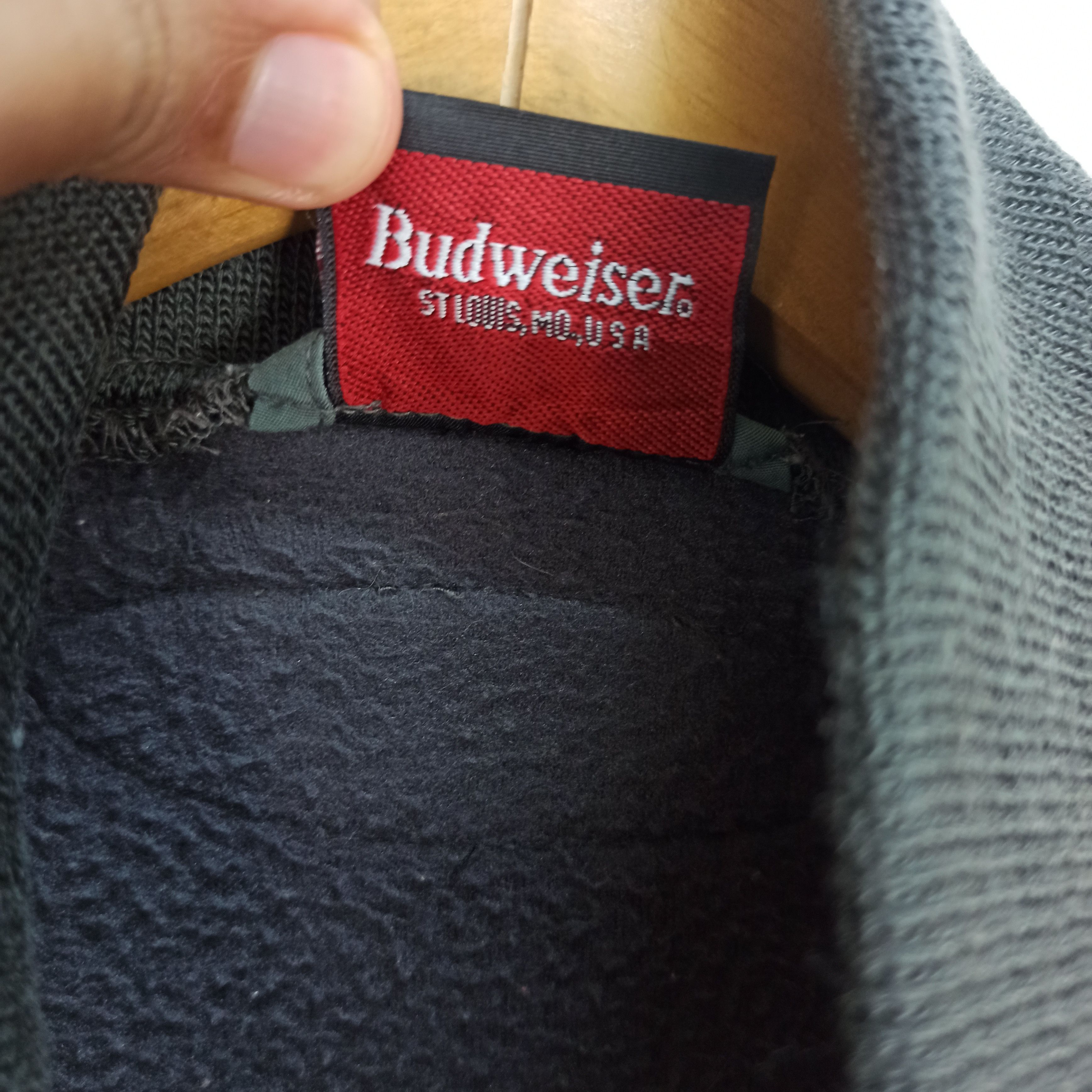 Budweiser 🔥Vintage🔥90s Budweiser Anorak Promo Fleece Jacket Size US L / EU 52-54 / 3 - 7 Thumbnail