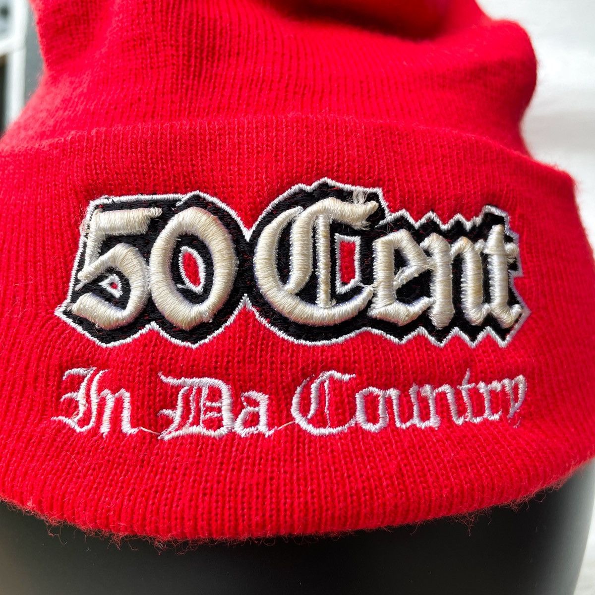 50 Cent × Rap Tees × Vintage Rare Vintage 50 Cent In Da Country Embroidery Rapper Beanie Size ONE SIZE - 2 Thumbnail