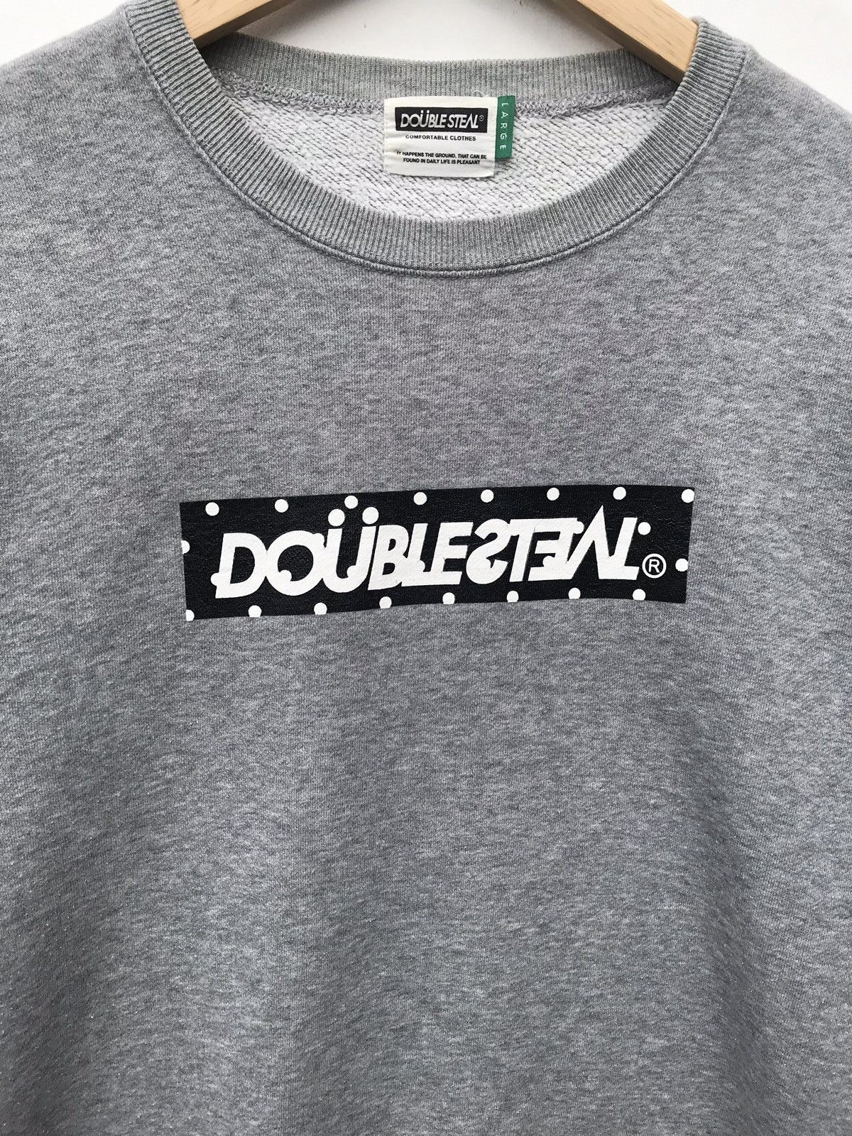 Japanese Brand Double Steal Japanese Brand Streetwear Box Logo Sweatshirt Size US M / EU 48-50 / 2 - 3 Thumbnail
