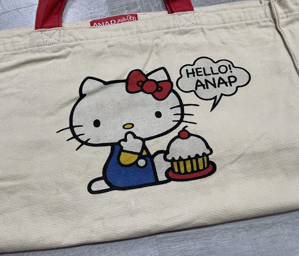 Anime anap X hello kitty tote bag Size ONE SIZE - 3 Thumbnail