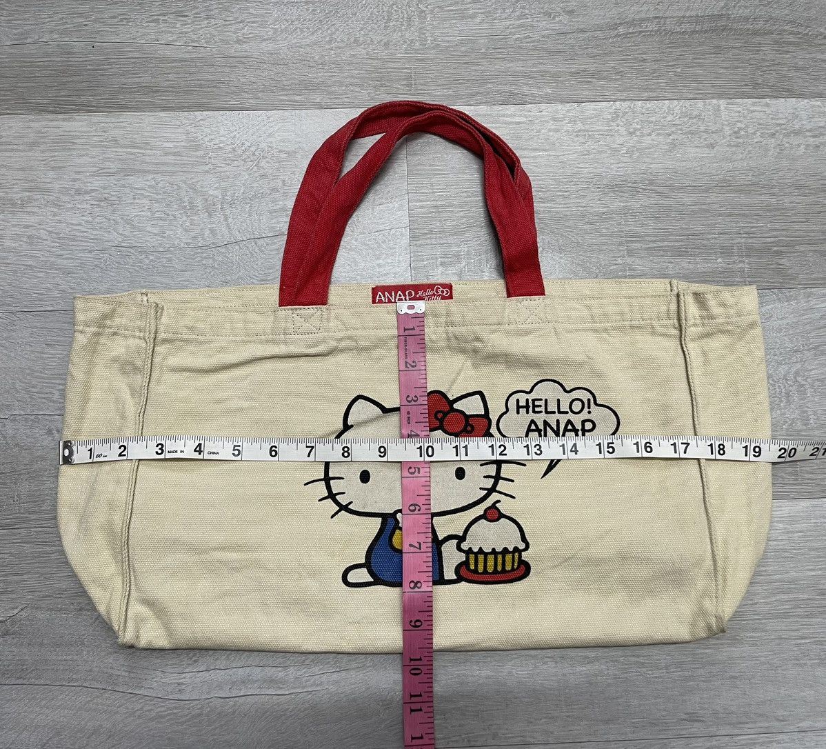 Anime anap X hello kitty tote bag Size ONE SIZE - 5 Thumbnail