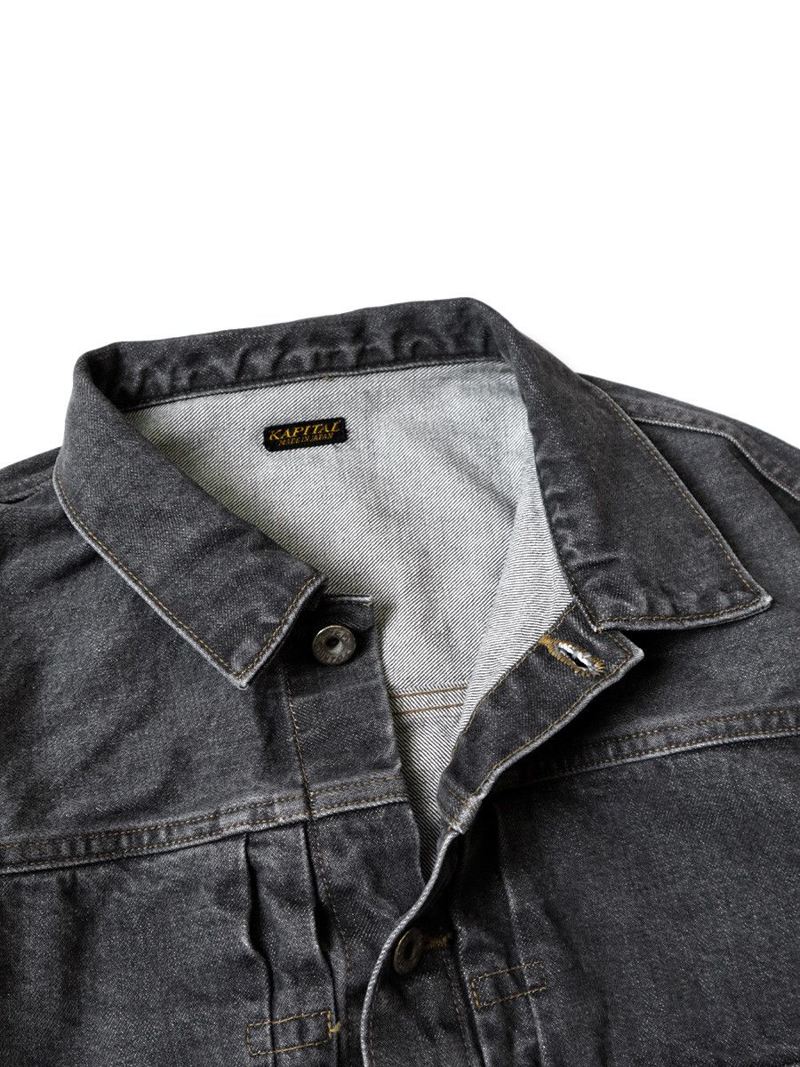Kapital Kapital 14oz Black Denim Lace Up 2nd Jacket Size US L / EU 52-54 / 3 - 5 Thumbnail