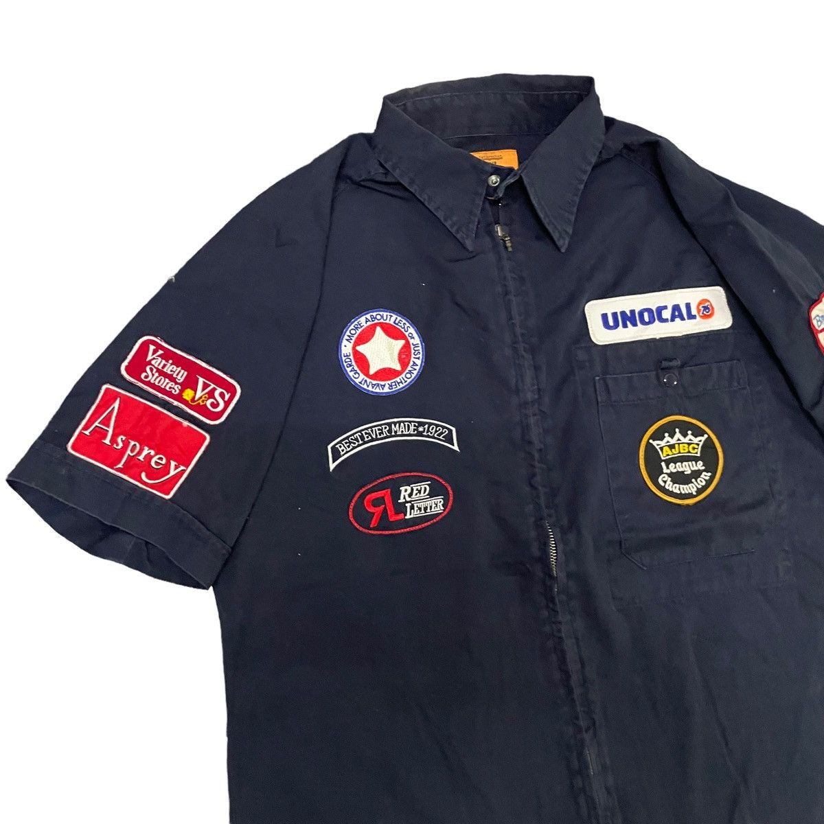 Japanese Brand × Sports Specialties 💥VINTAGE 76 LUBRICANT RACING ZIPPER SHIRT Size US L / EU 52-54 / 3 - 5 Thumbnail