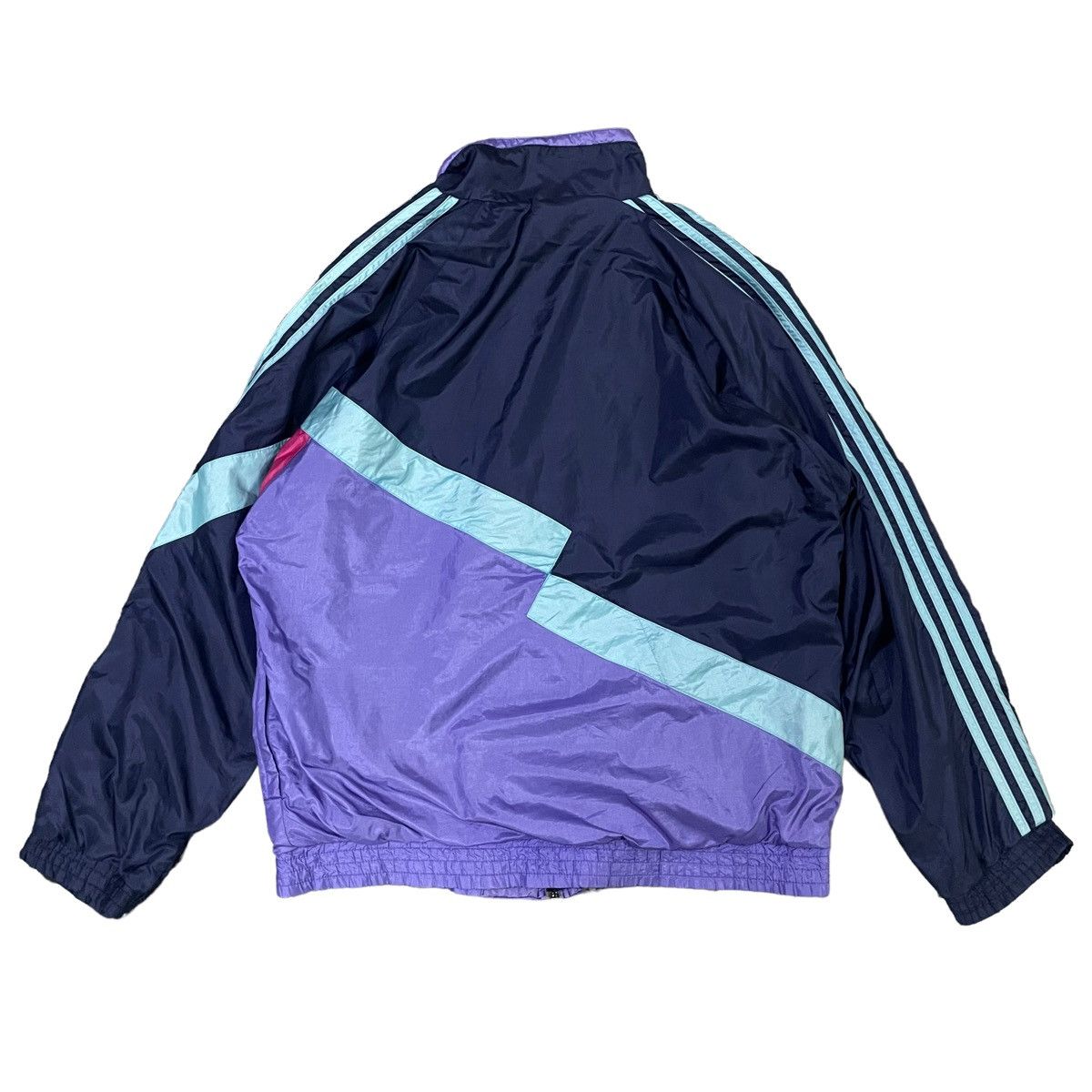 Adidas × Vintage 💥 80s Adidas Trainer Retro Multicolour Windbreaker Jacket Size US L / EU 52-54 / 3 - 9 Thumbnail