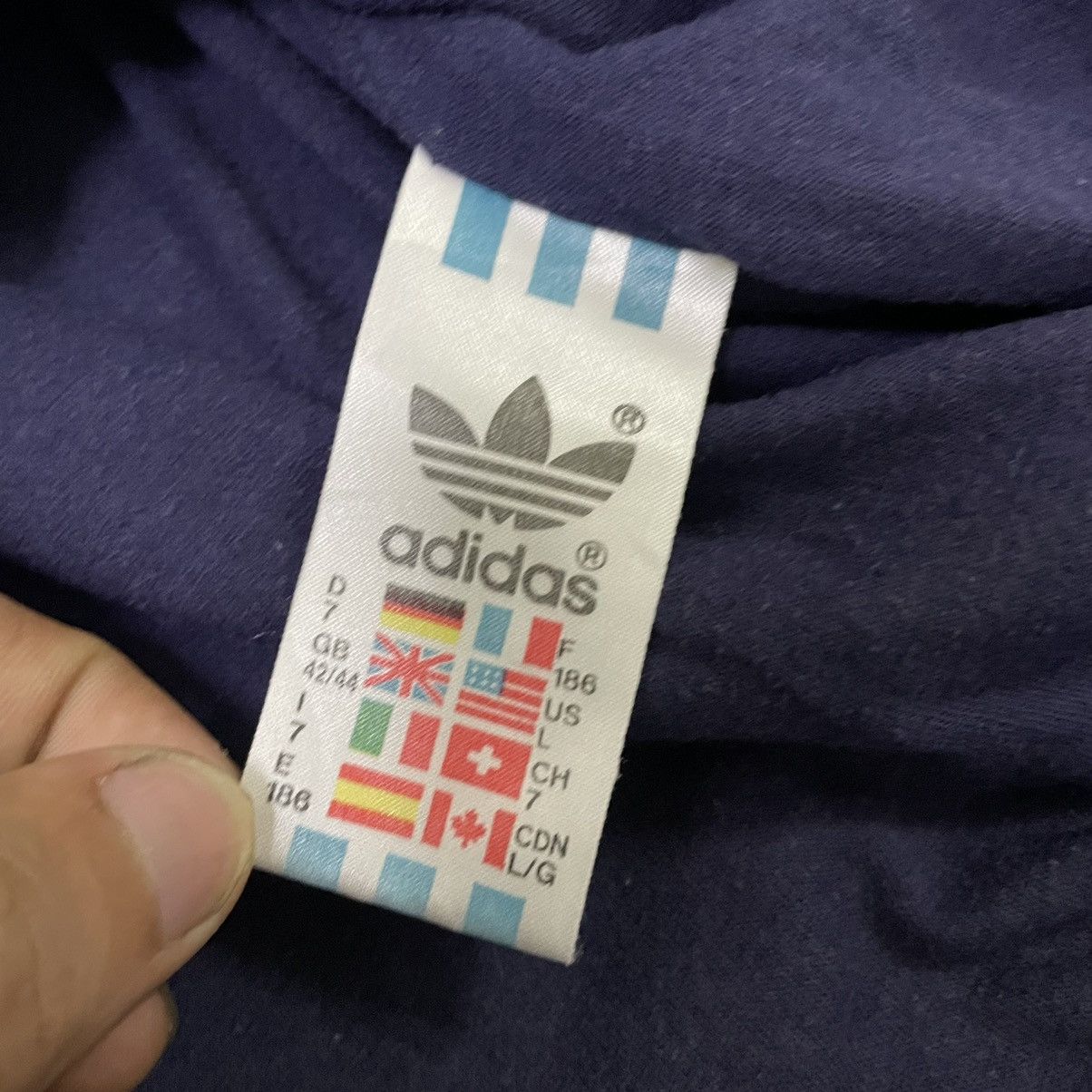 Adidas × Vintage 💥 80s Adidas Trainer Retro Multicolour Windbreaker Jacket Size US L / EU 52-54 / 3 - 8 Thumbnail