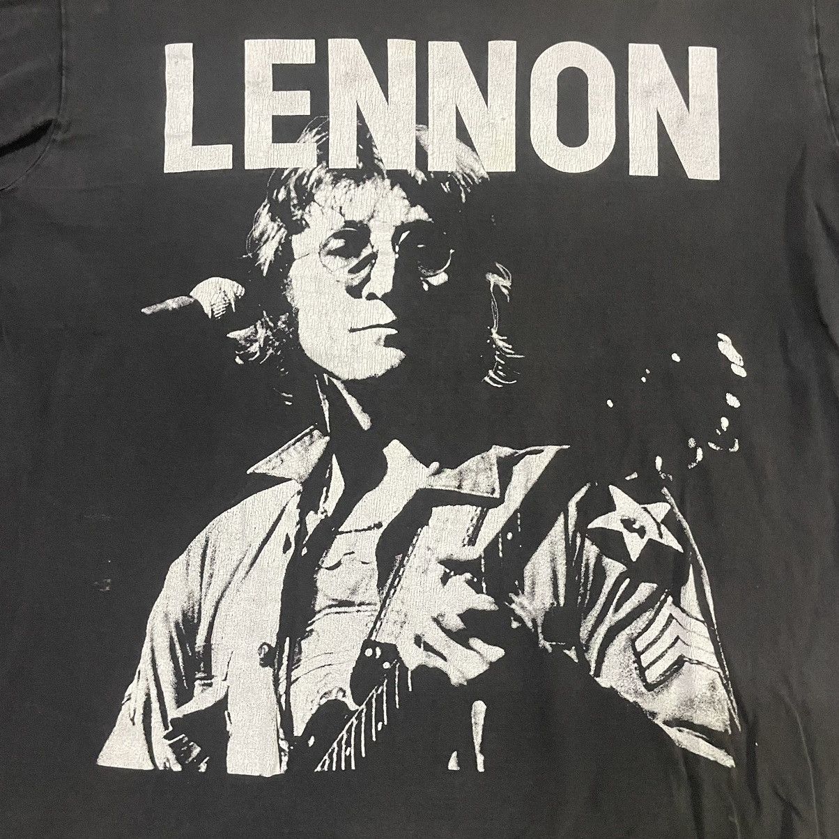 Band Tees × Vintage 💥 VINTAGE 80s JOHN LENNON TSHIRT Size US L / EU 52-54 / 3 - 4 Thumbnail