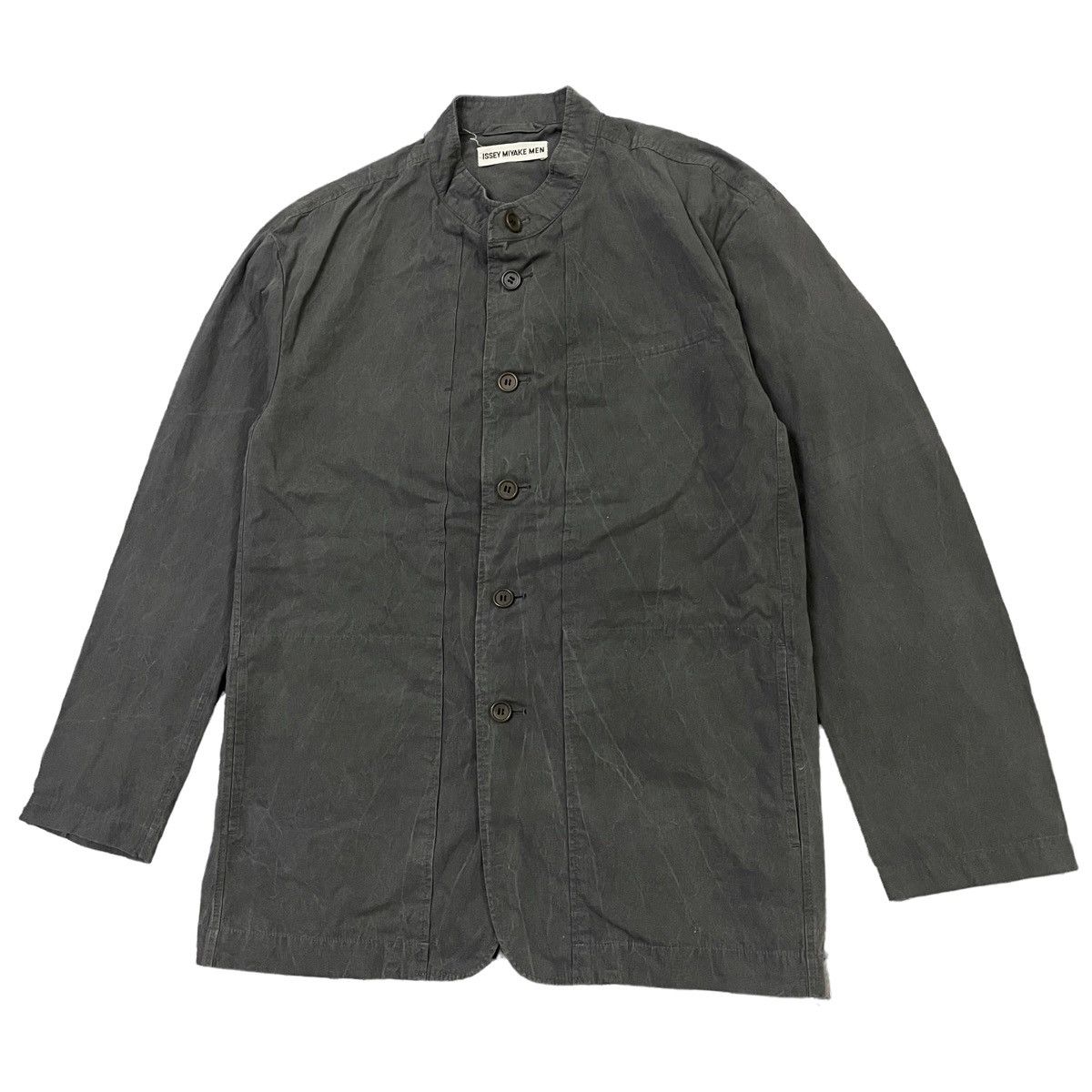 Issey Miyake 💥 90s ISSEY MIYAKE MEN BUTTON MANDERIN JACKET Size US L / EU 52-54 / 3 - 2 Thumbnail