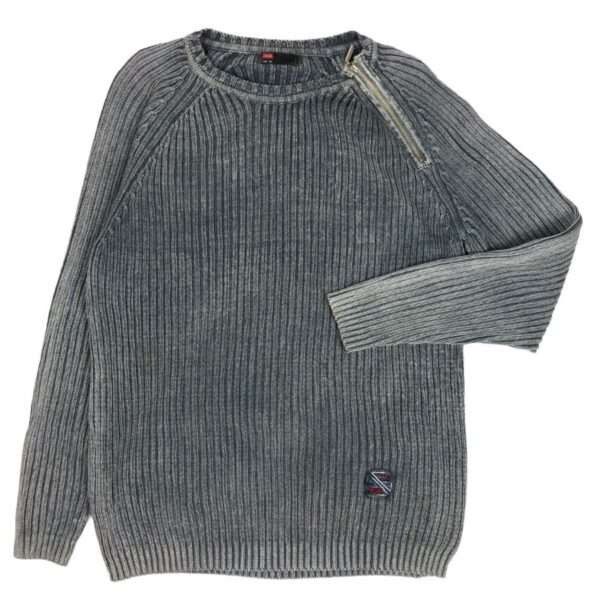 Diesel × Vintage Vintage Diesel Cyber Y2K Striped Sweater Size US XXL / EU 58 / 5 - 2 Thumbnail