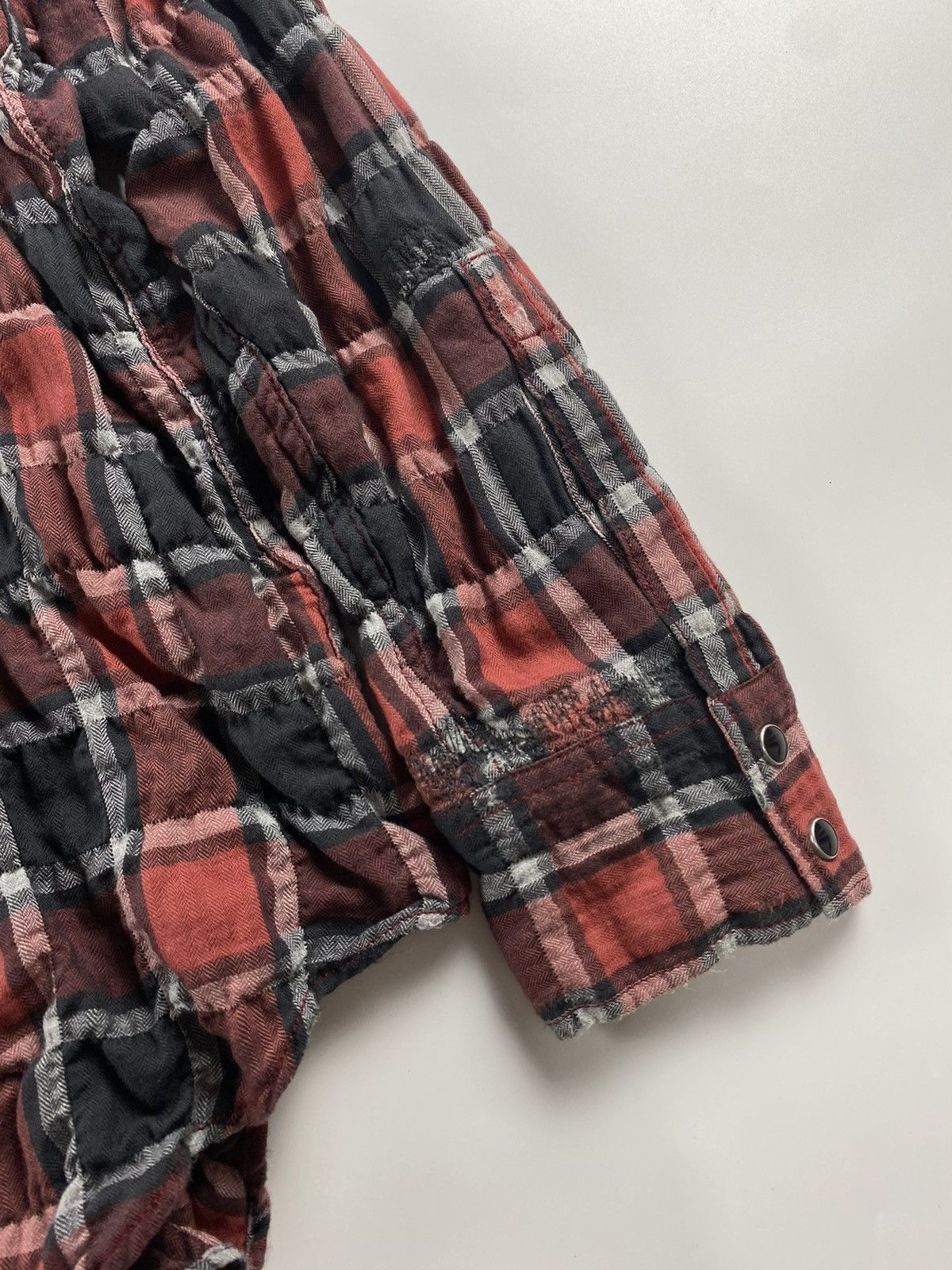 Saint Laurent Paris Saint Laurent S/S’17 Distressed Checked Cotton-blend Flannel Size US S / EU 44-46 / 1 - 15 Thumbnail