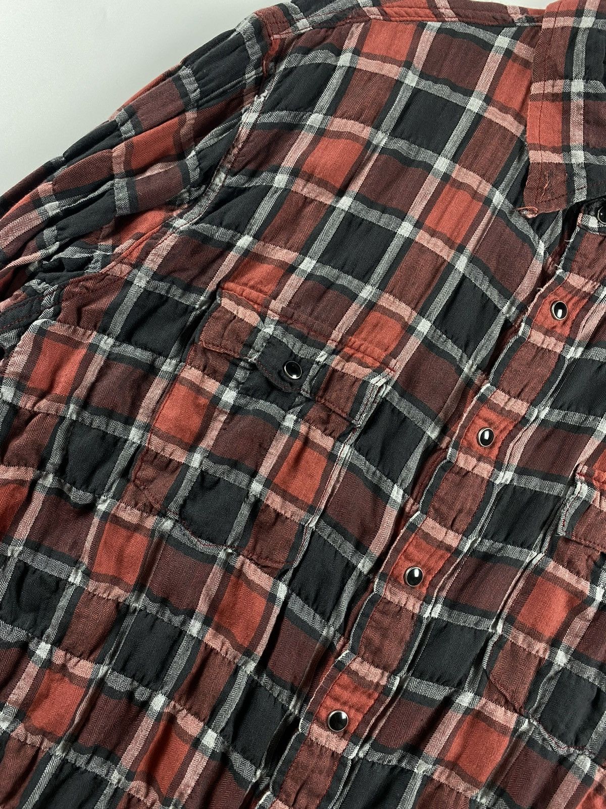 Saint Laurent Paris Saint Laurent S/S’17 Distressed Checked Cotton-blend Flannel Size US S / EU 44-46 / 1 - 4 Thumbnail