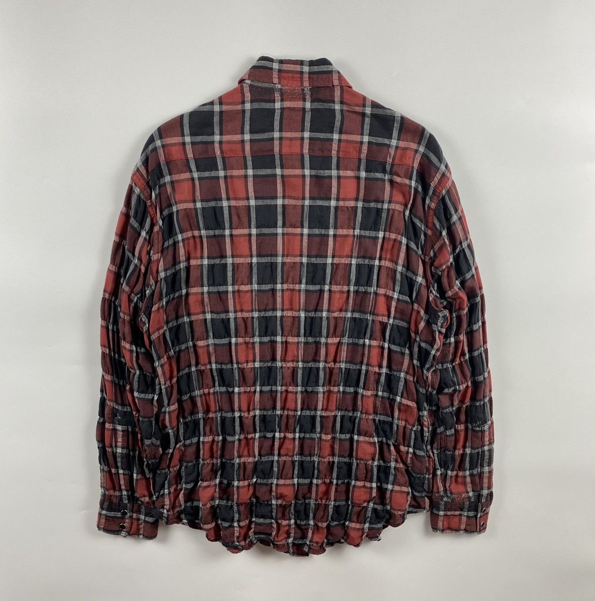Saint Laurent Paris Saint Laurent S/S’17 Distressed Checked Cotton-blend Flannel Size US S / EU 44-46 / 1 - 14 Thumbnail