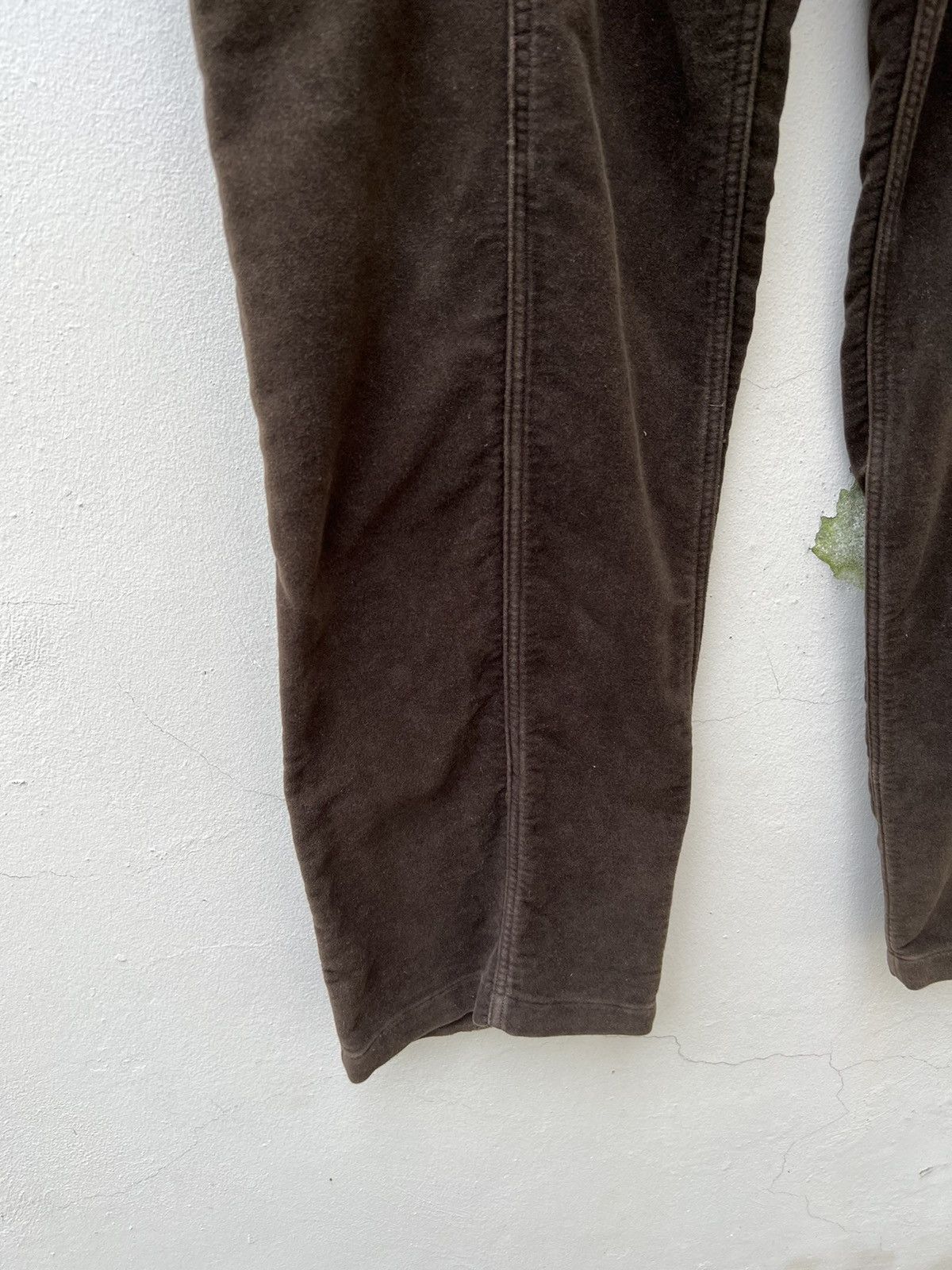 GOODENOUGH × Hiroshi Fujiwara Vintage 90s Goodenough Suede Cotton Cargo Trouser Pant Size US 34 / EU 50 - 10 Thumbnail