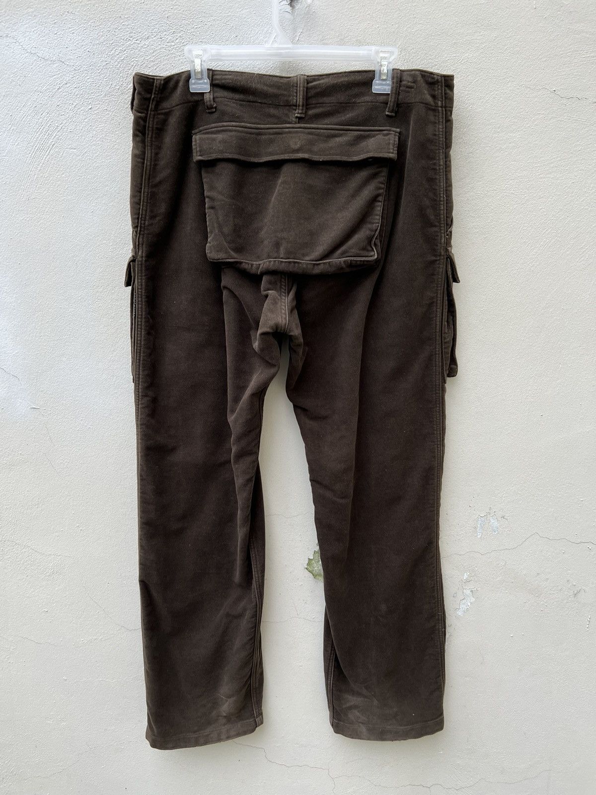 GOODENOUGH × Hiroshi Fujiwara Vintage 90s Goodenough Suede Cotton Cargo Trouser Pant Size US 34 / EU 50 - 14 Thumbnail