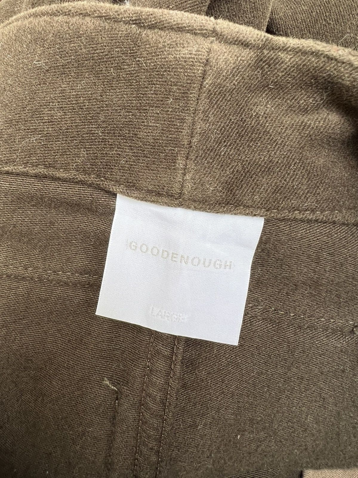 GOODENOUGH × Hiroshi Fujiwara Vintage 90s Goodenough Suede Cotton Cargo Trouser Pant Size US 34 / EU 50 - 20 Thumbnail