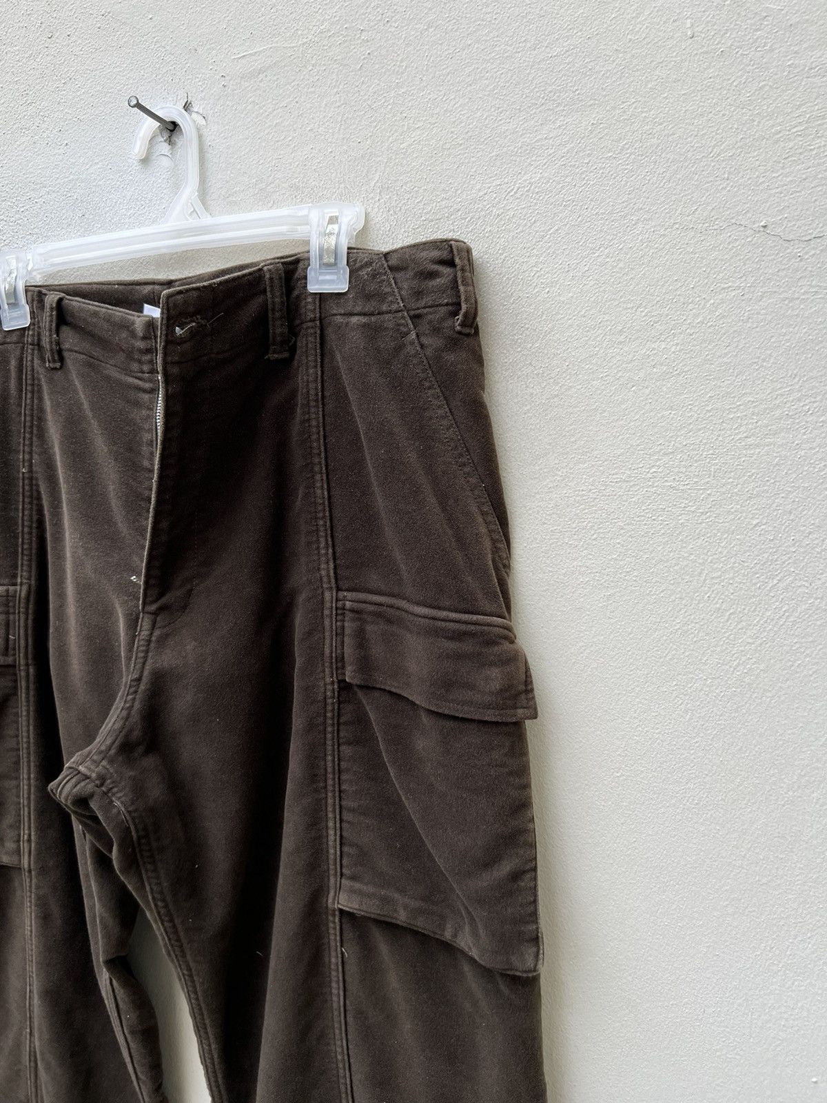 GOODENOUGH × Hiroshi Fujiwara Vintage 90s Goodenough Suede Cotton Cargo Trouser Pant Size US 34 / EU 50 - 12 Thumbnail
