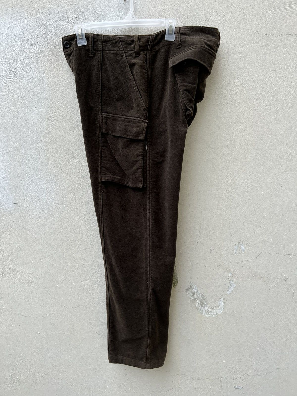 GOODENOUGH × Hiroshi Fujiwara Vintage 90s Goodenough Suede Cotton Cargo Trouser Pant Size US 34 / EU 50 - 17 Thumbnail