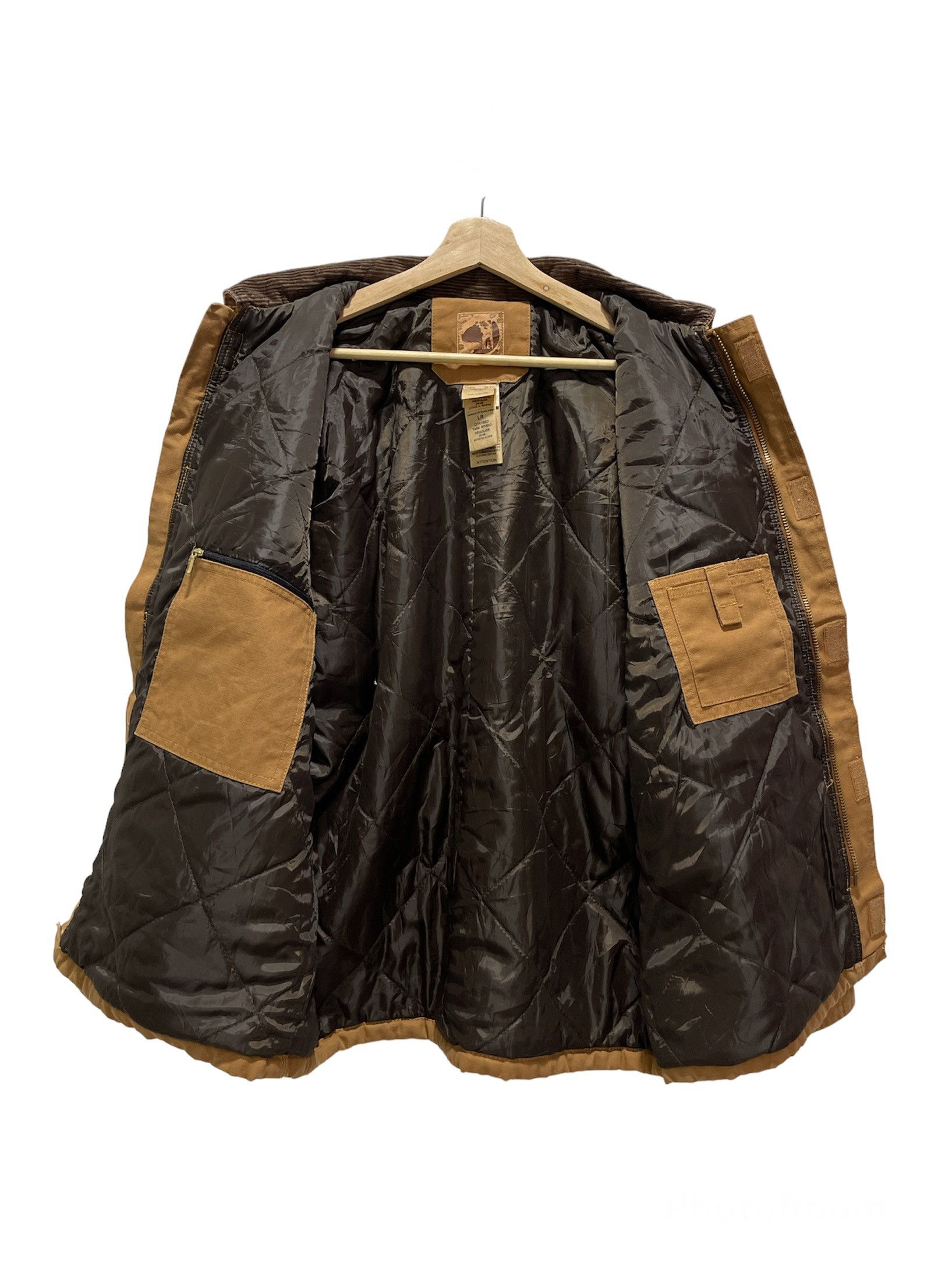 Vintage Vintage Berne Quilted Lined Chore Workwear Jacket Size US L / EU 52-54 / 3 - 3 Thumbnail