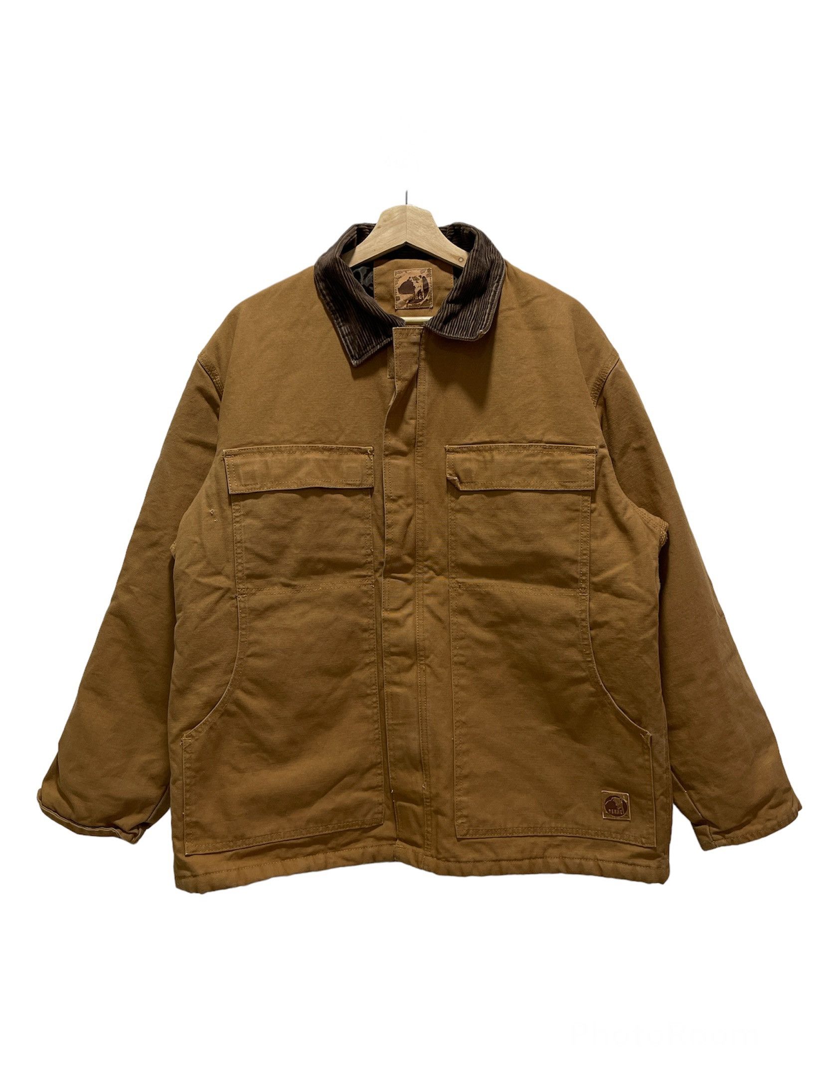 Vintage Vintage Berne Quilted Lined Chore Workwear Jacket Size US L / EU 52-54 / 3 - 1 Thumbnail