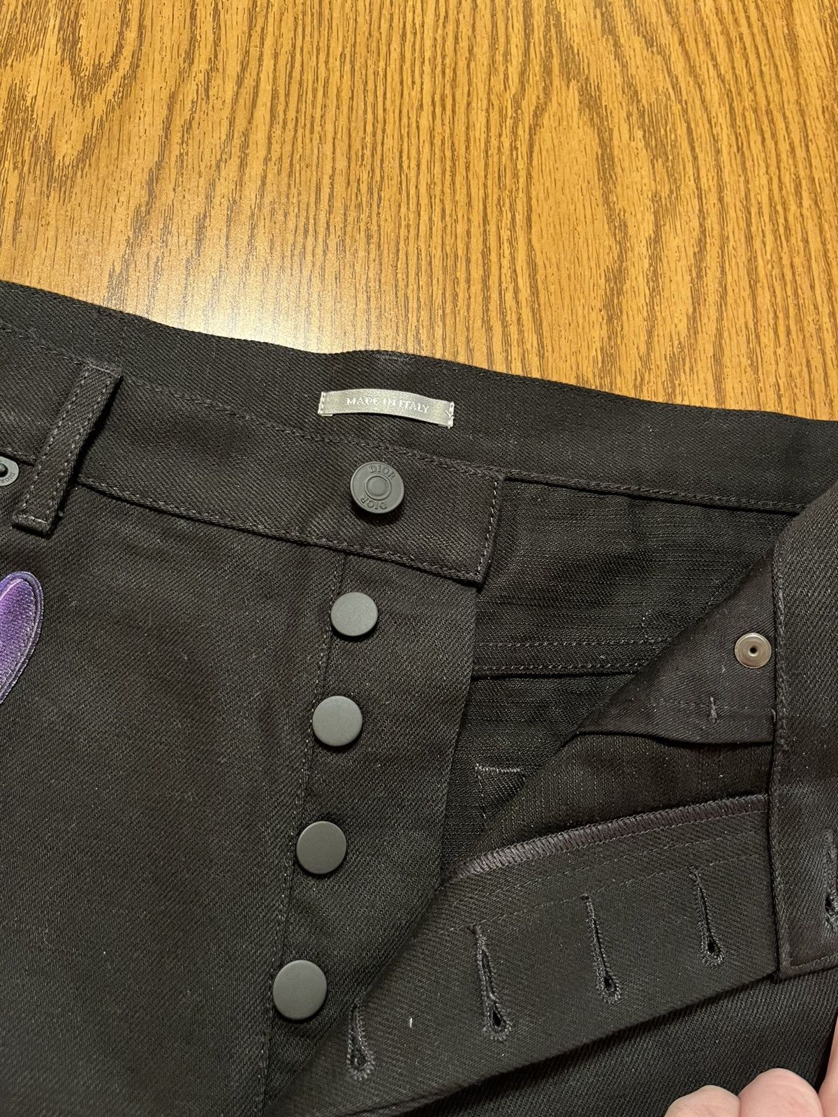 Dior Dior X Kenny Scharf Black Jeans Size US 33 - 9 Thumbnail