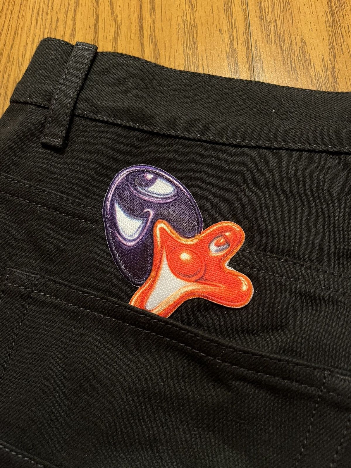 Dior Dior X Kenny Scharf Black Jeans Size US 33 - 6 Thumbnail