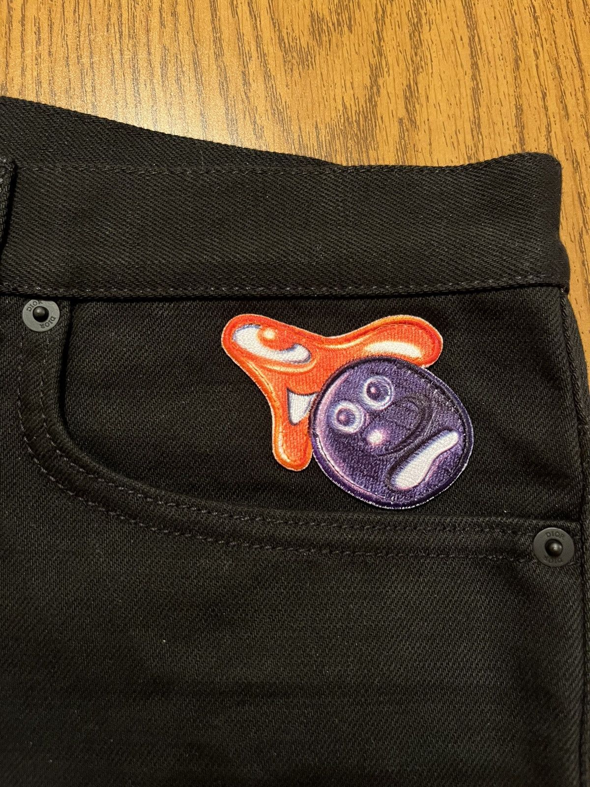 Dior Dior X Kenny Scharf Black Jeans Size US 33 - 7 Thumbnail