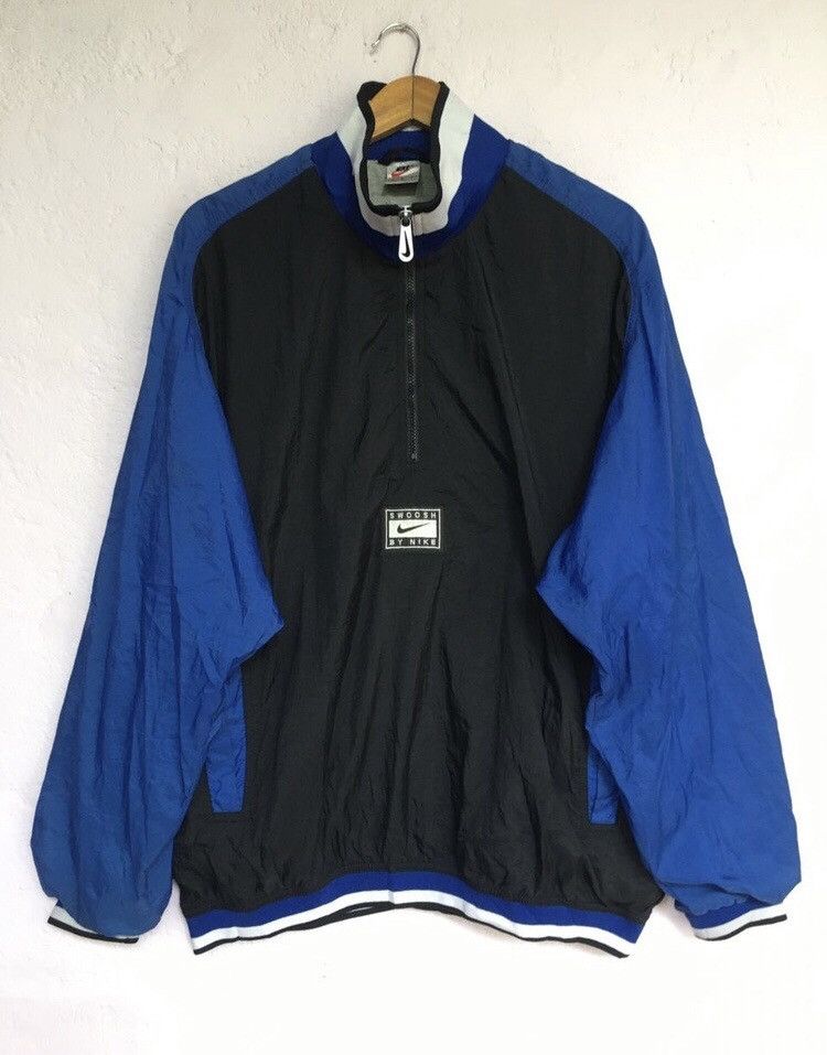 Nike Vintage center Swooh by Nike Half zip Black Jackets Size US L / EU 52-54 / 3 - 1 Thumbnail