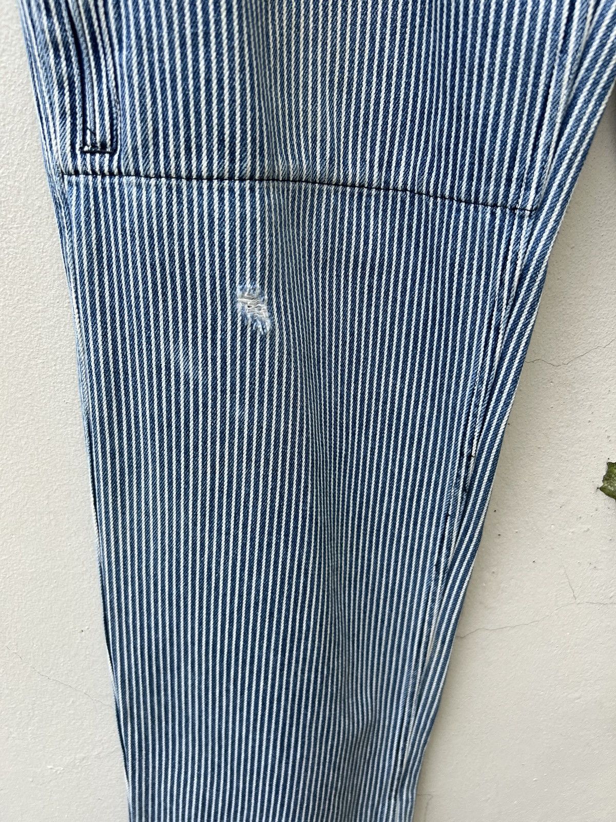 Head Porter Vintage HEADPORTER + PLUS Japan Striped Denim Trouser Size US 32 / EU 48 - 10 Thumbnail