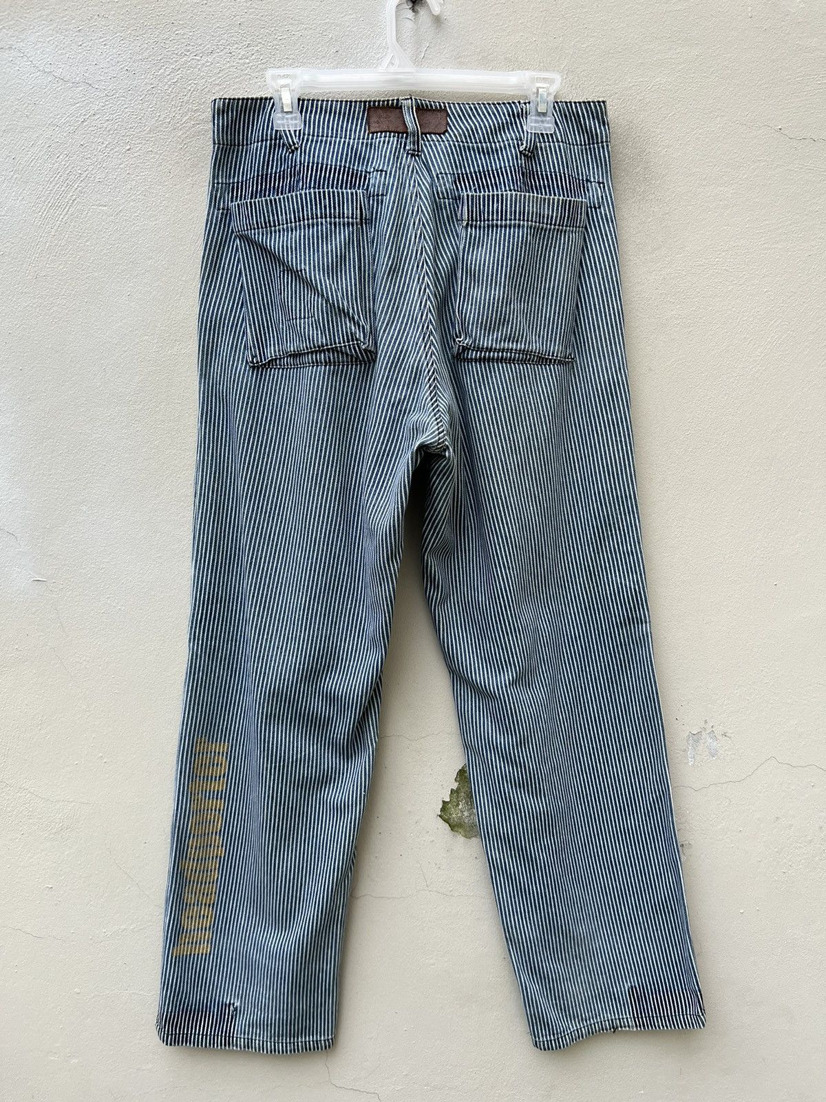 Head Porter Vintage HEADPORTER + PLUS Japan Striped Denim Trouser Size US 32 / EU 48 - 15 Thumbnail