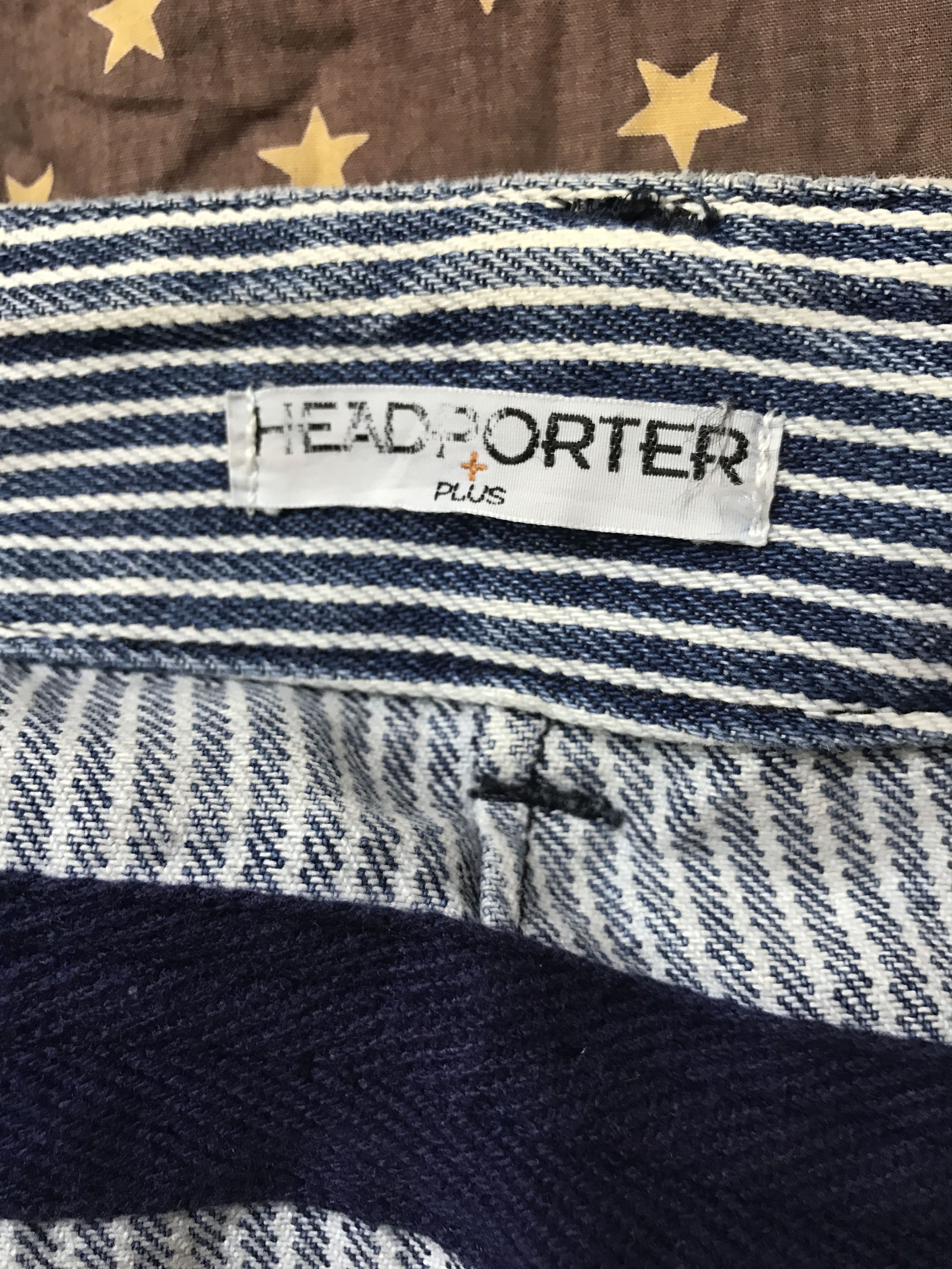 Head Porter Vintage HEADPORTER + PLUS Japan Striped Denim Trouser Size US 32 / EU 48 - 24 Thumbnail