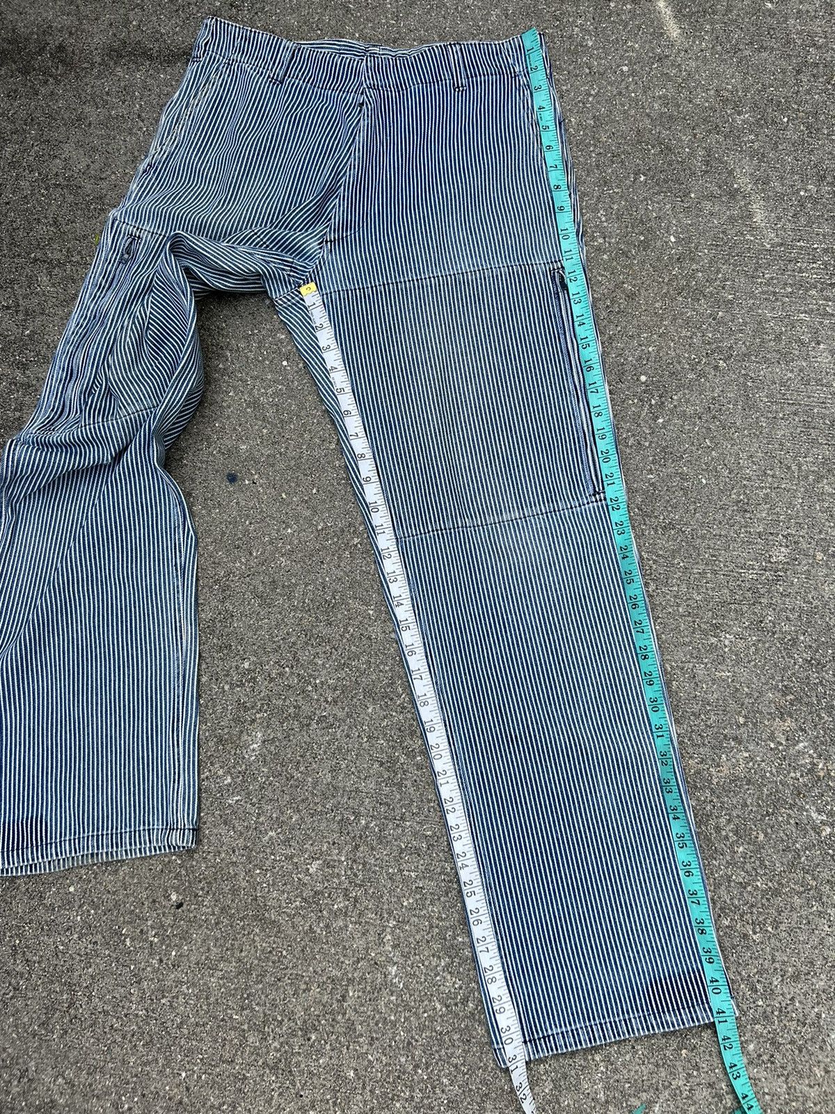 Head Porter Vintage HEADPORTER + PLUS Japan Striped Denim Trouser Size US 32 / EU 48 - 4 Thumbnail
