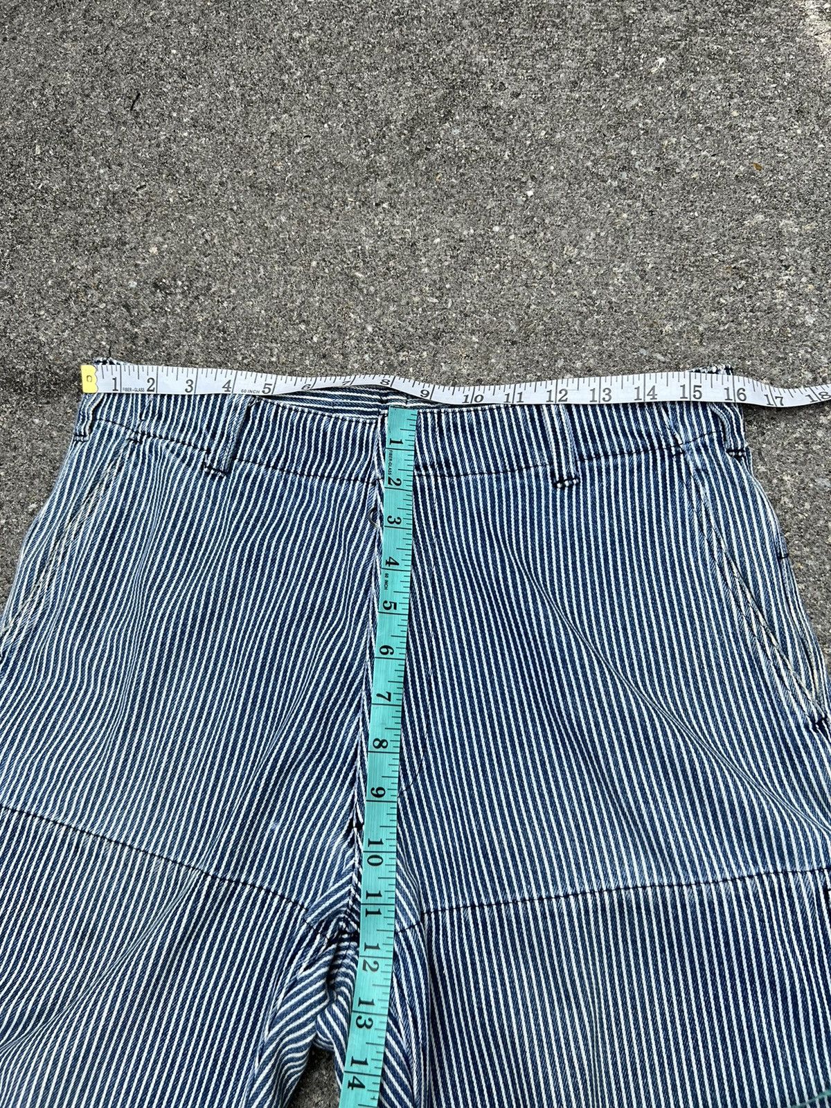 Head Porter Vintage HEADPORTER + PLUS Japan Striped Denim Trouser Size US 32 / EU 48 - 2 Thumbnail