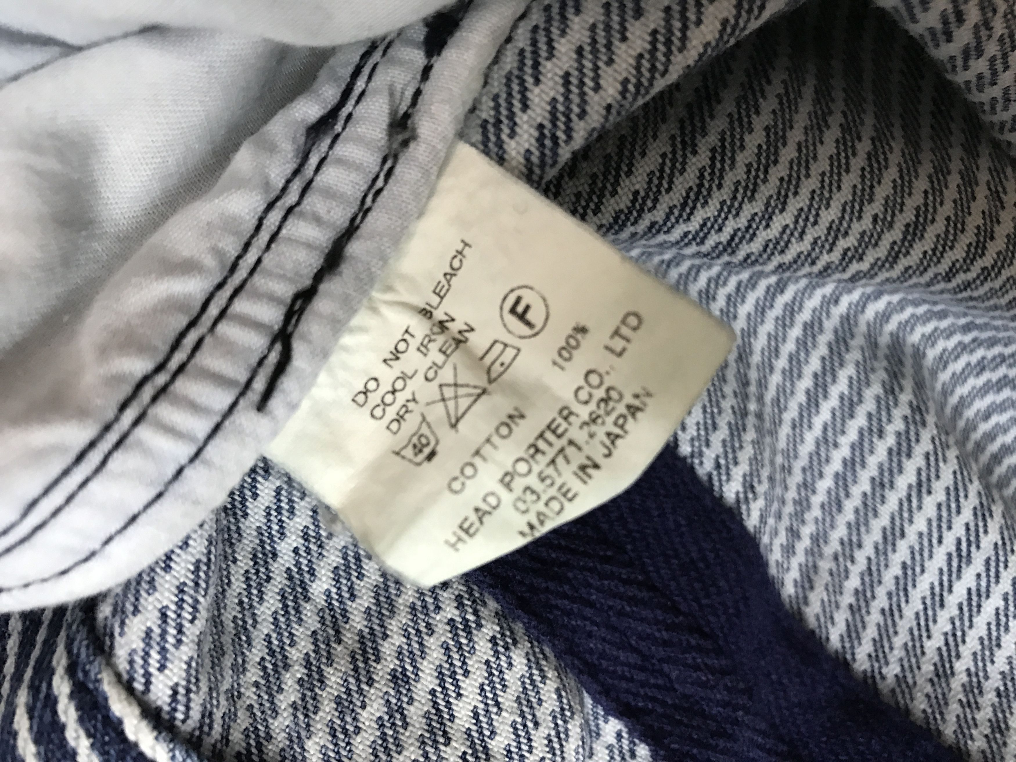 Head Porter Vintage HEADPORTER + PLUS Japan Striped Denim Trouser Size US 32 / EU 48 - 25 Thumbnail
