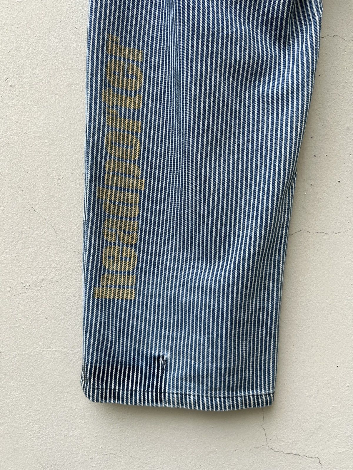 Head Porter Vintage HEADPORTER + PLUS Japan Striped Denim Trouser Size US 32 / EU 48 - 17 Thumbnail
