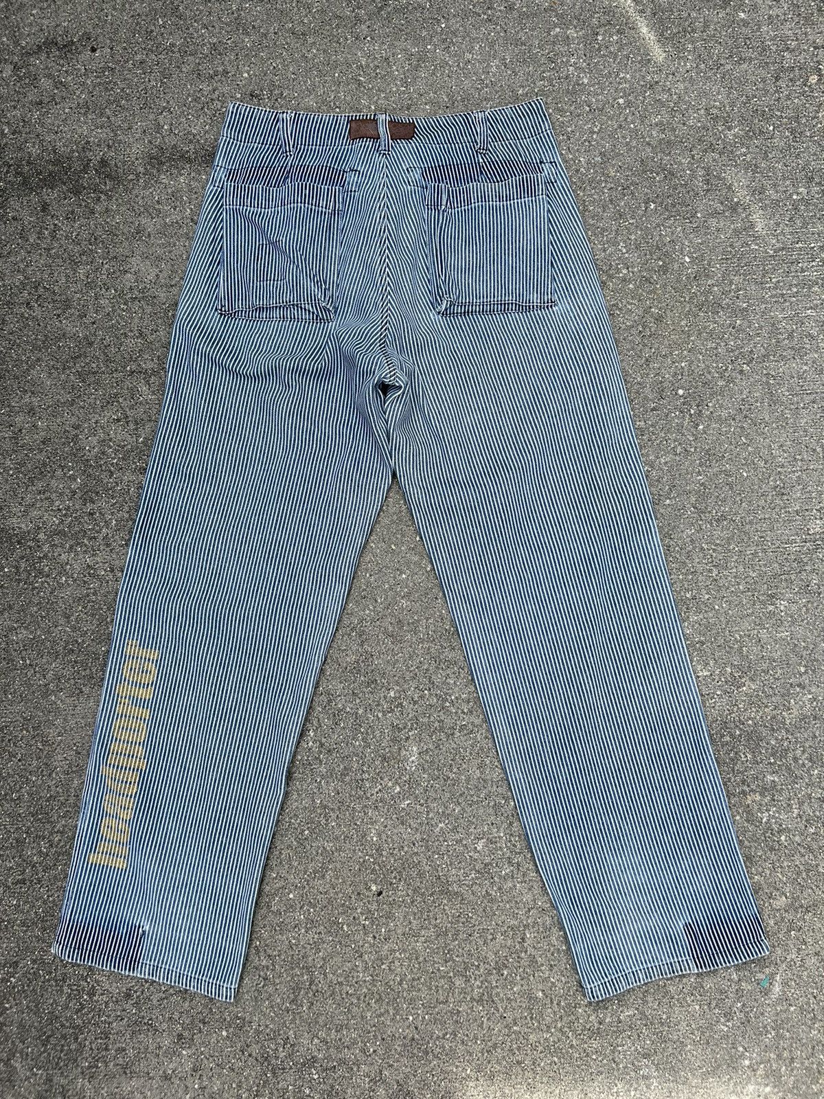 Head Porter Vintage HEADPORTER + PLUS Japan Striped Denim Trouser Size US 32 / EU 48 - 5 Thumbnail