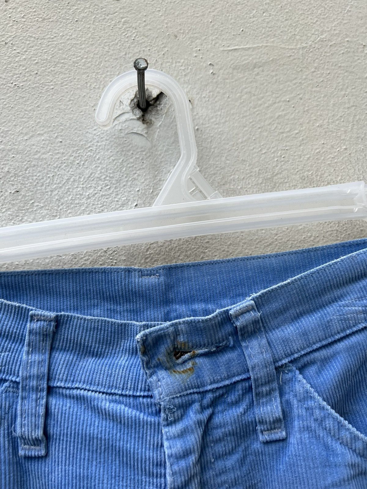 Levi's × Vintage VTG 70s Levi’s 646 Talon 42 Fade Light Blue Cord Flare Jeans Size US 29 - 7 Thumbnail