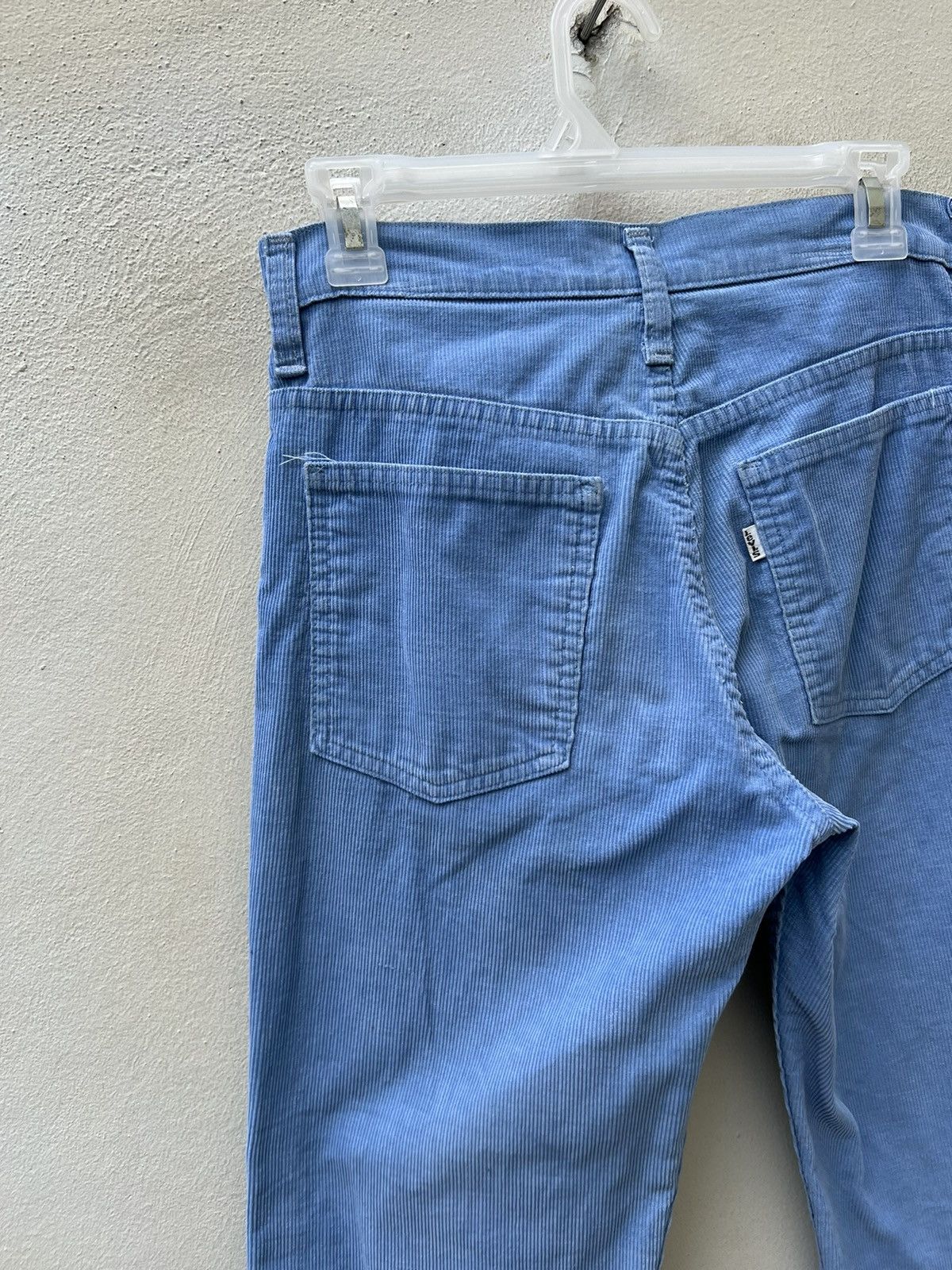 Levi's × Vintage VTG 70s Levi’s 646 Talon 42 Fade Light Blue Cord Flare Jeans Size US 29 - 17 Thumbnail