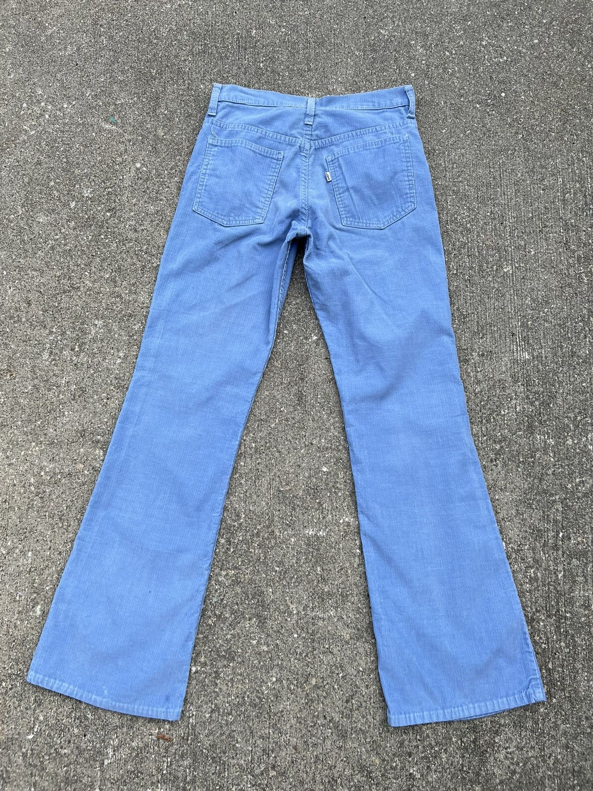 Levi's × Vintage VTG 70s Levi’s 646 Talon 42 Fade Light Blue Cord Flare Jeans Size US 29 - 5 Thumbnail